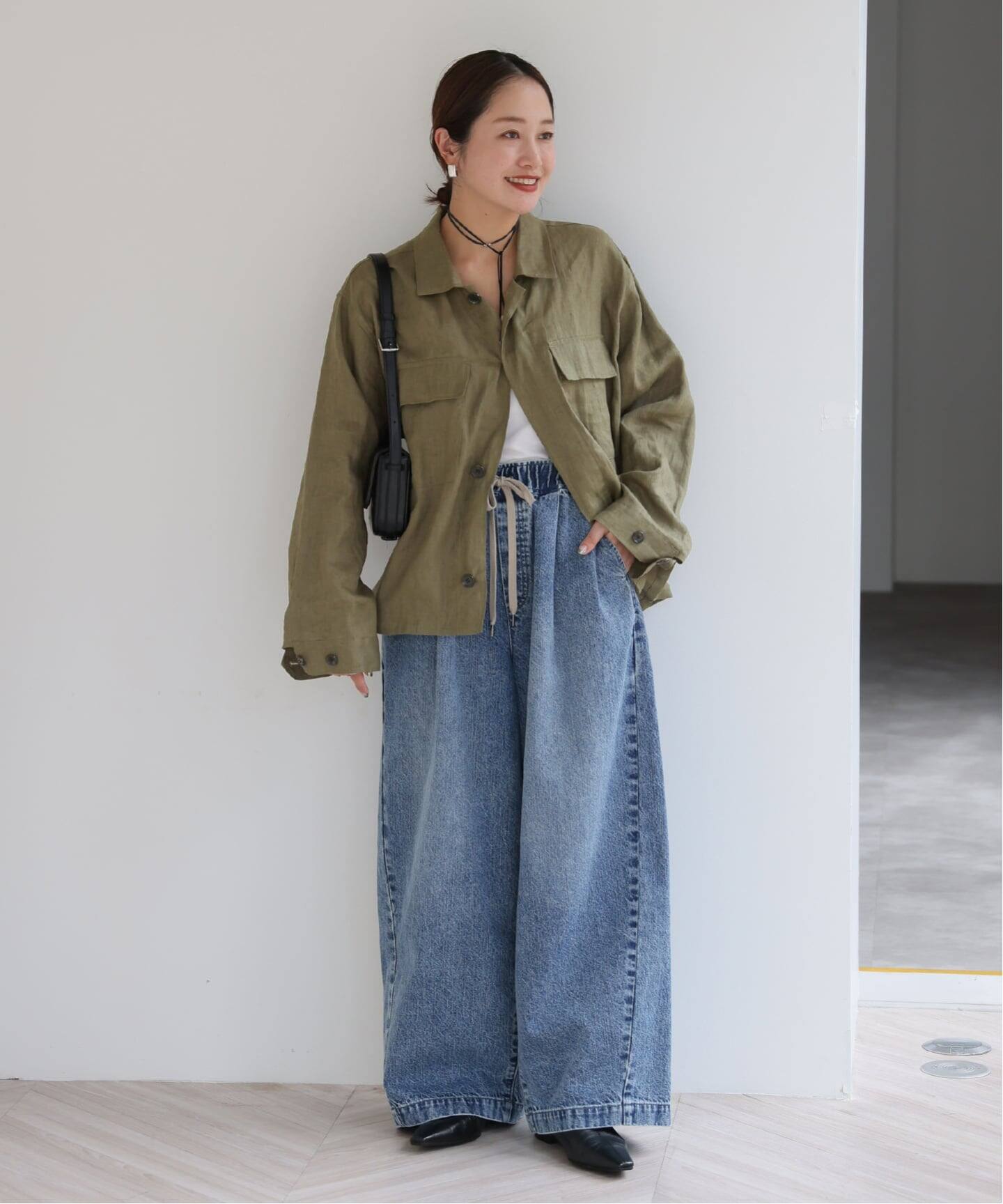 追加予約》リネンミリタリージャケット（ミリタリー）｜JOURNAL