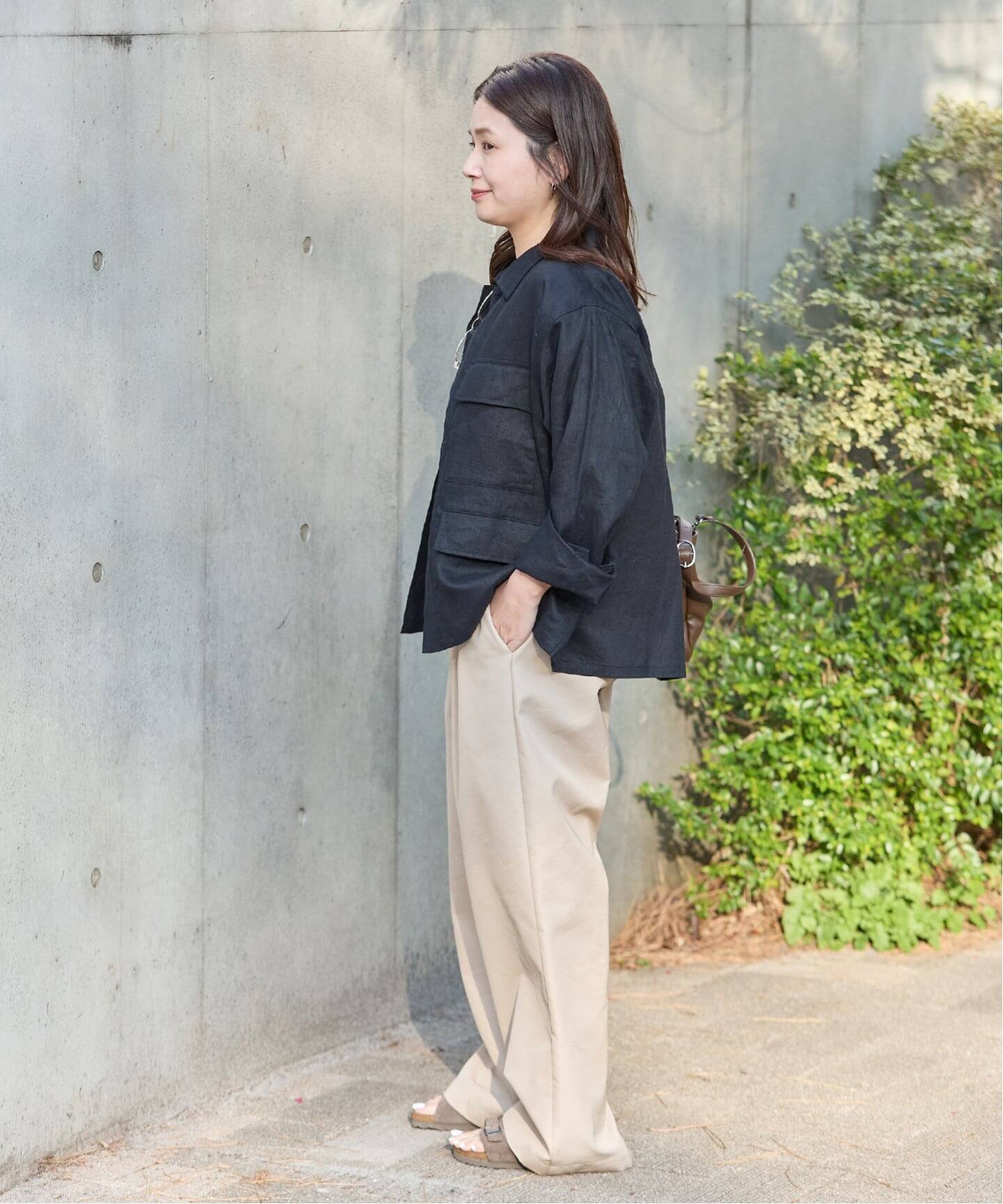 追加予約》リネンミリタリージャケット（ミリタリー）｜JOURNAL