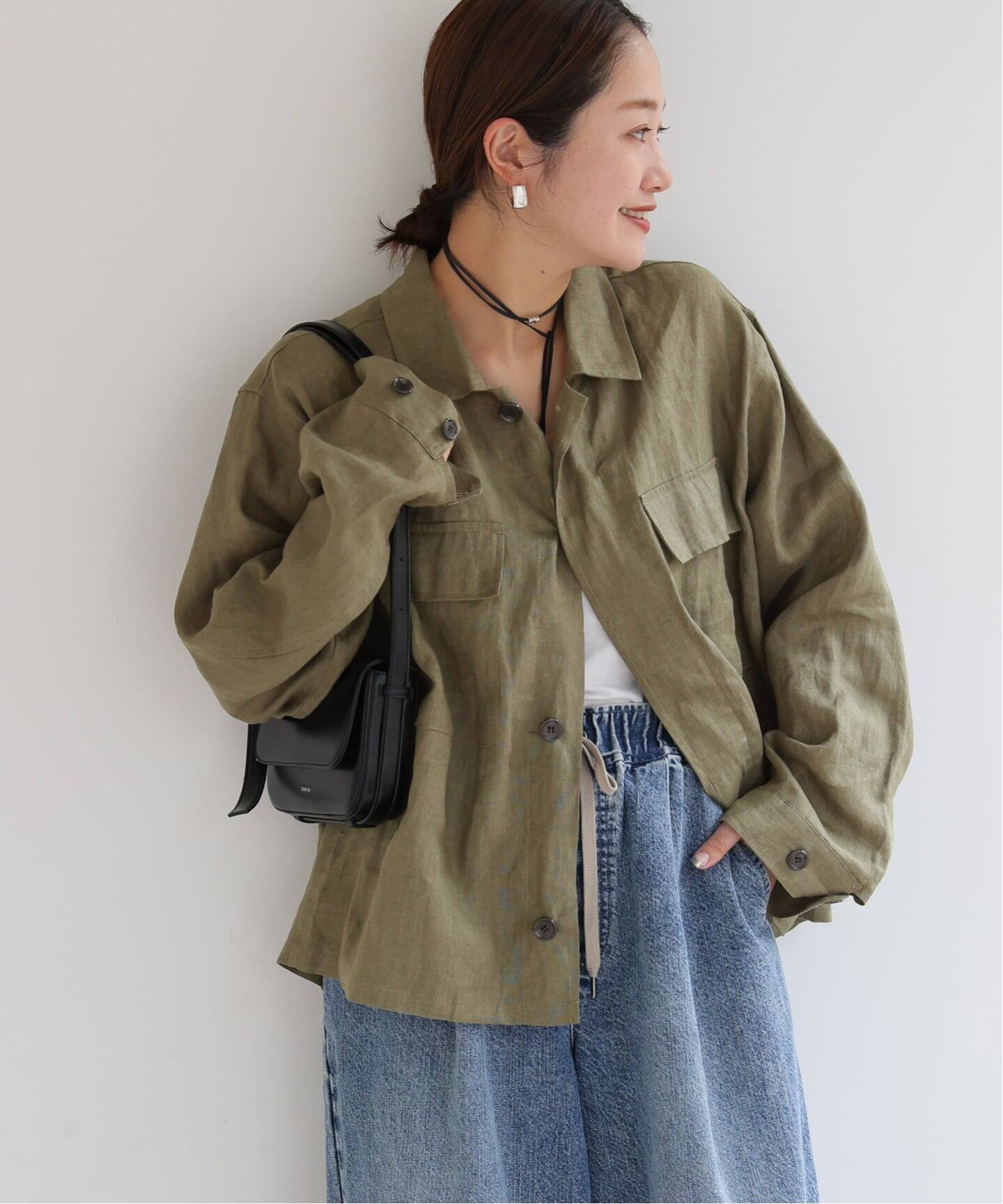 2025SS JOURNAL STANDARDリネンミリタリージャケット 2025SS JOURNAL STANDARDリネンミリタリージャケット JOURNAL STANDARD