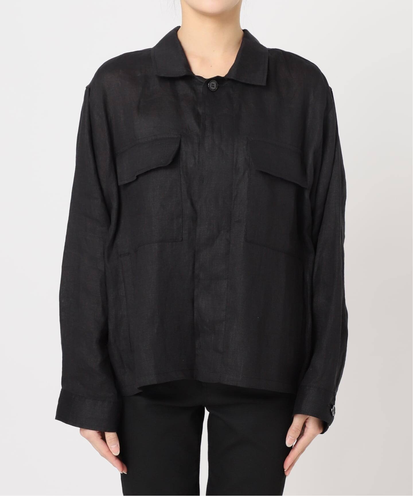 リネンミリタリージャケット　ジャーナルスタンダード 追加予約》リネンミリタリージャケット（ミリタリー）｜JOURNAL