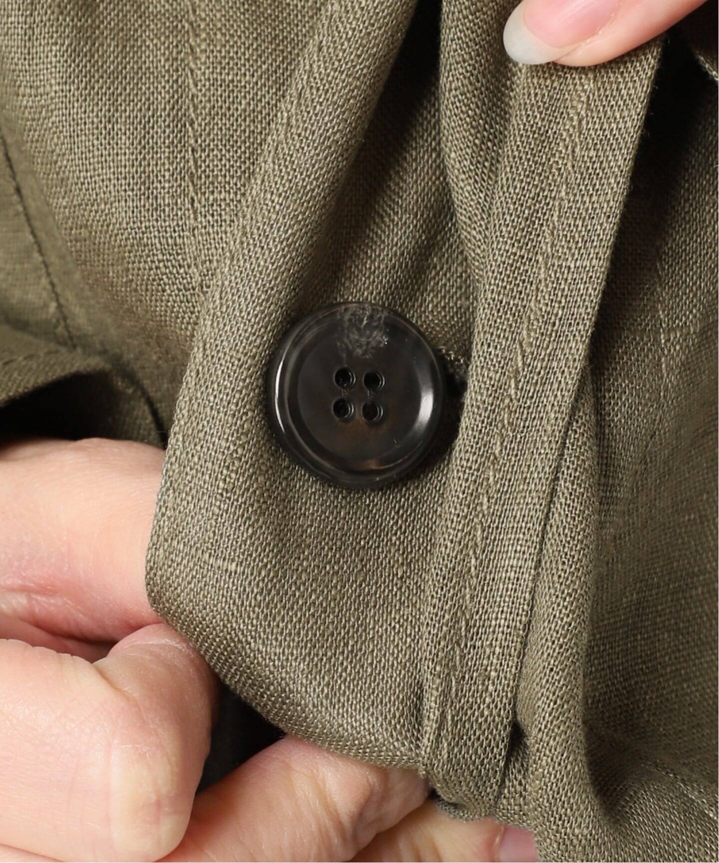 ジャーナルスタンダード　リネンミリタリージャケット 追加予約》リネンミリタリージャケット（ミリタリー）｜JOURNAL