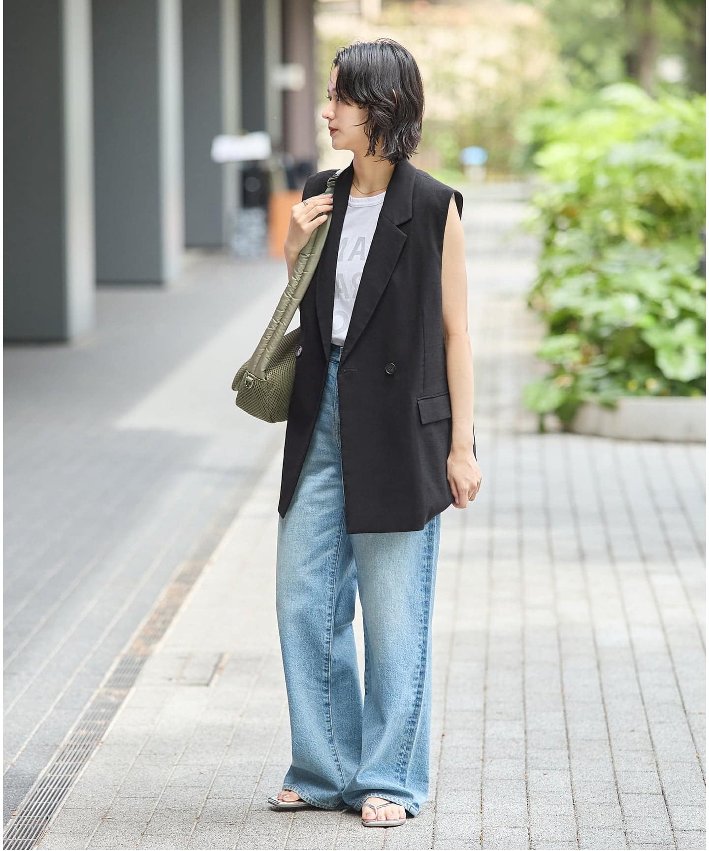 【2025SS】JOURNAL STANDARD アイアスストレッチ ベスト 黒 予約》アイアスストレッチ ベスト（ベスト）｜JOURNAL STANDARD