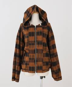 NOMARHYTHM TEXTILE 】IKAT CHECK HOODY（その他ブルゾン／アウター 