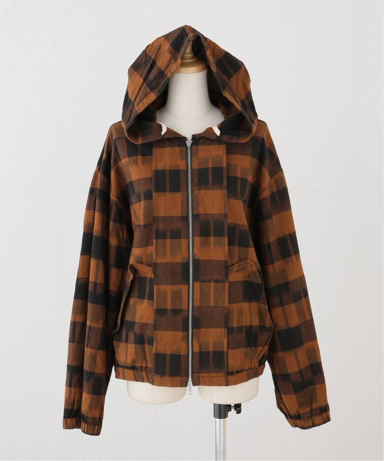 NOMARHYTHM TEXTILE 】IKAT CHECK HOODY（その他ブルゾン／アウター 