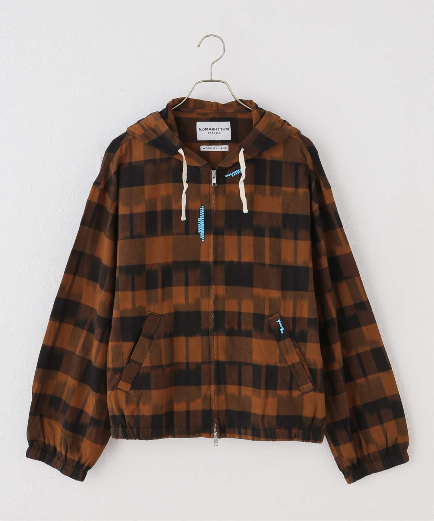 NOMARHYTHM TEXTILE 】IKAT CHECK HOODY（その他ブルゾン／アウター