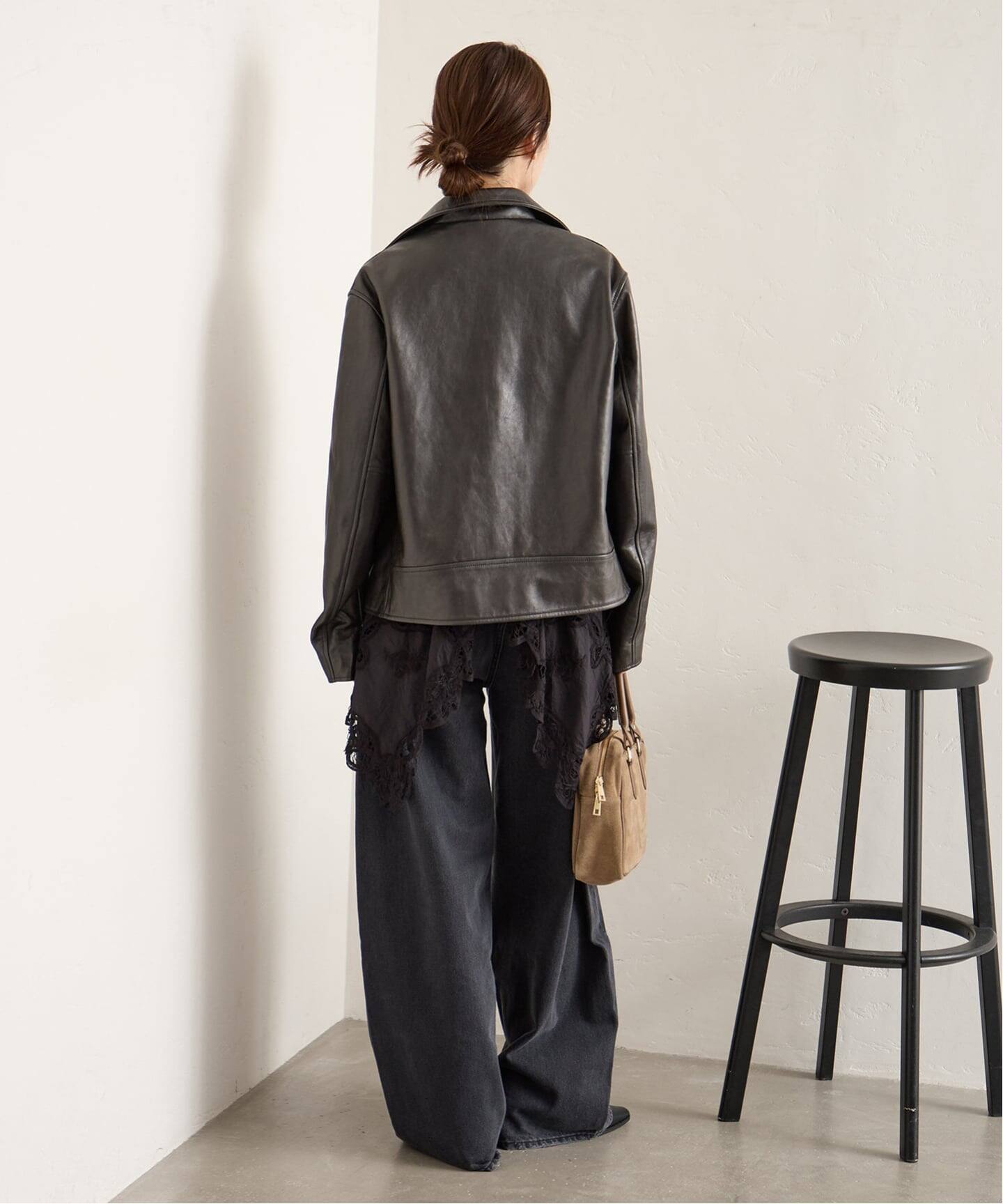 予約》別注【Schott/ショット】for JS ラムレザー ダブルライダース 