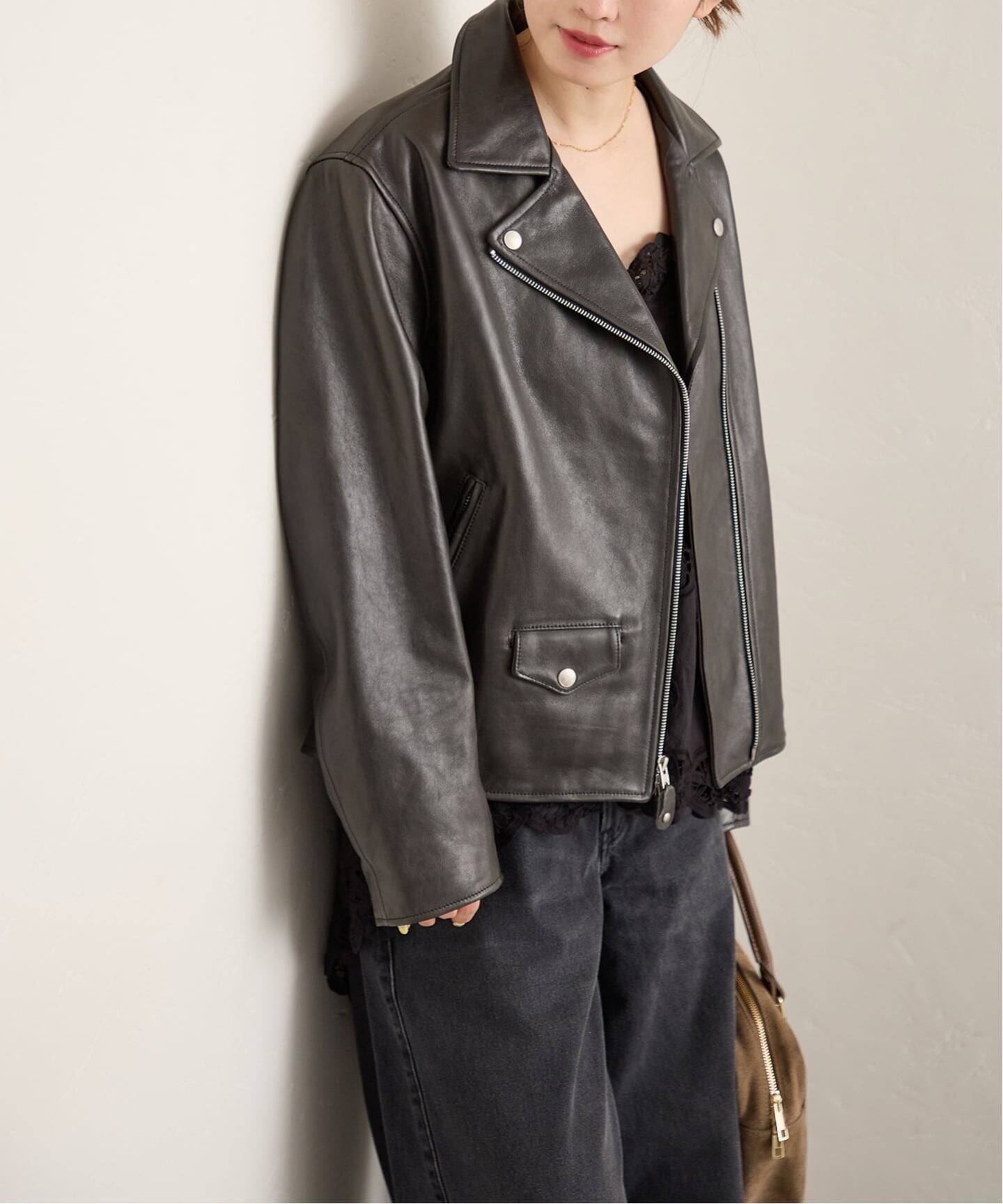 予約》別注【Schott/ショット】for JS ラムレザー ダブルライダース