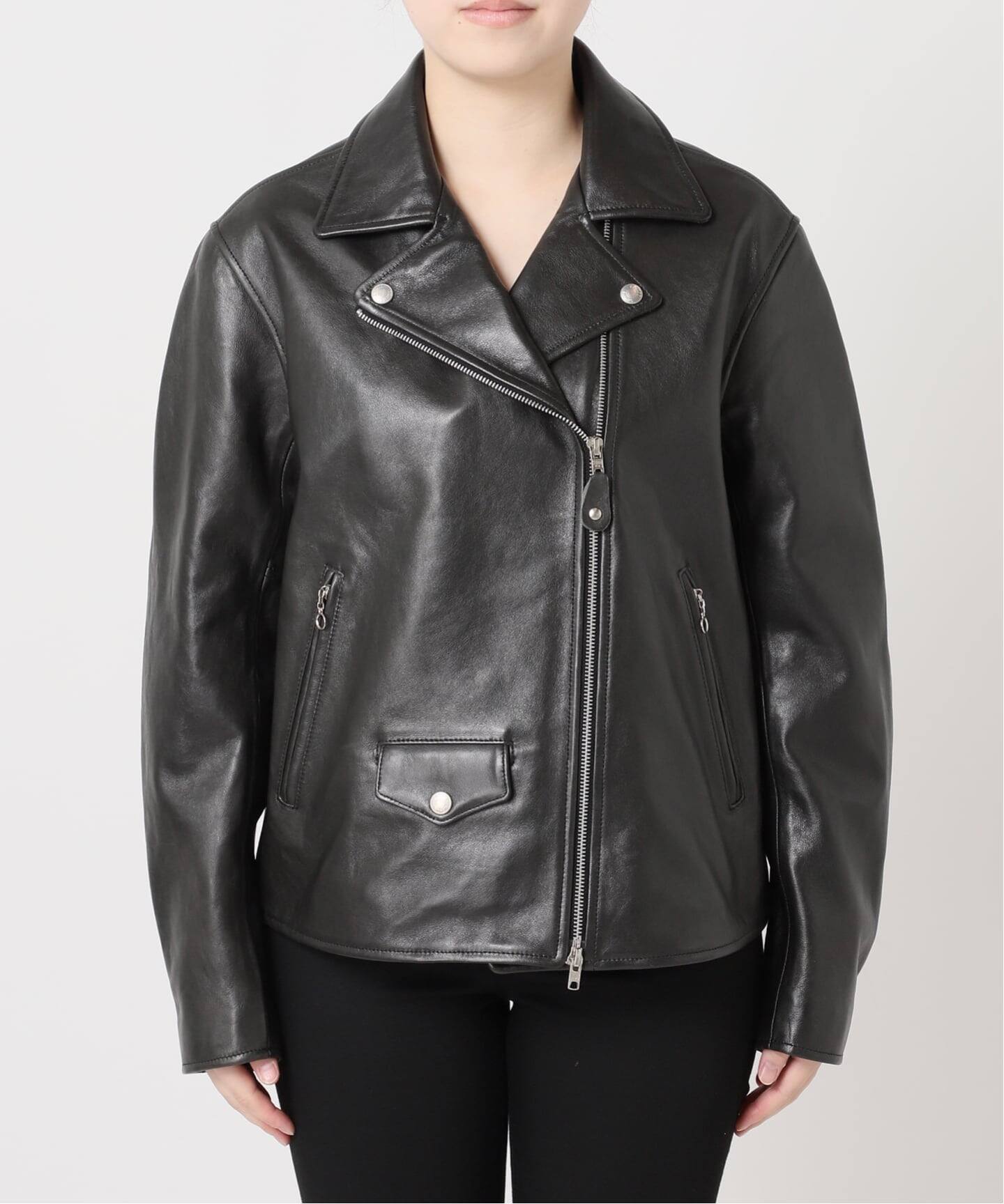 JOURNAL STANDARD ラムレザー ダブルライダースジャケット M 予約》別注【Schott/ショット】for JS ラムレザー ダブルライダース