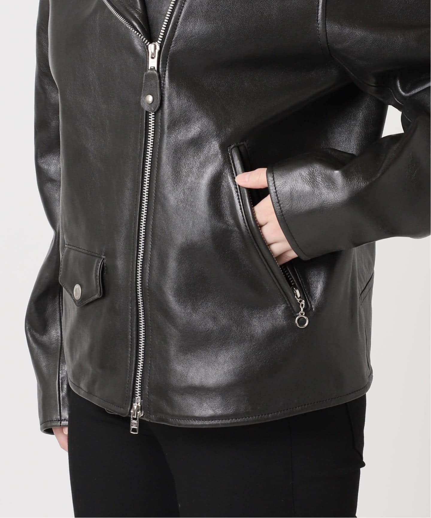 予約》別注【Schott/ショット】for JS ラムレザー ダブルライダース
