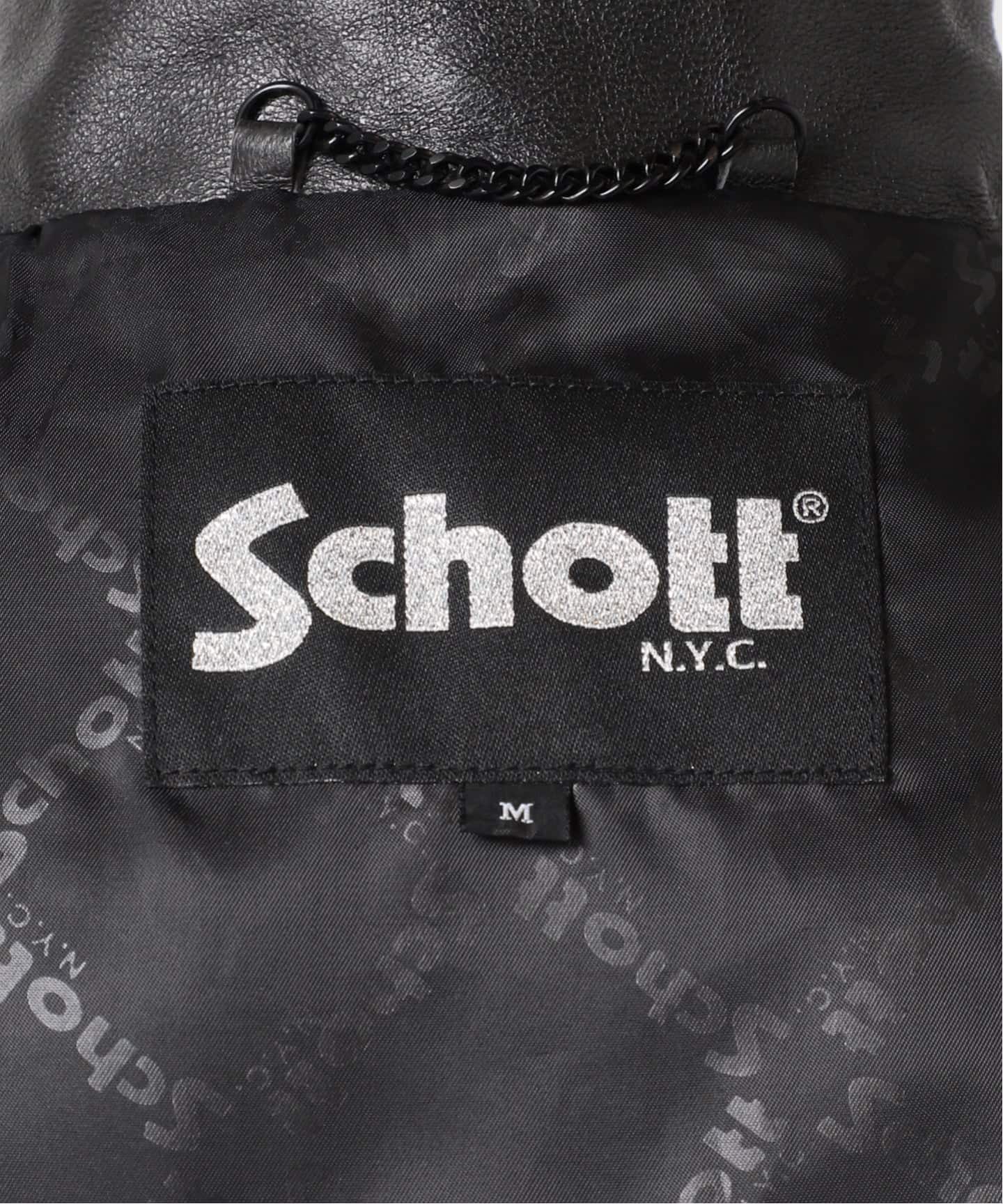 別注【Schott/ショット】for JS ラムレザー ダブルライダース