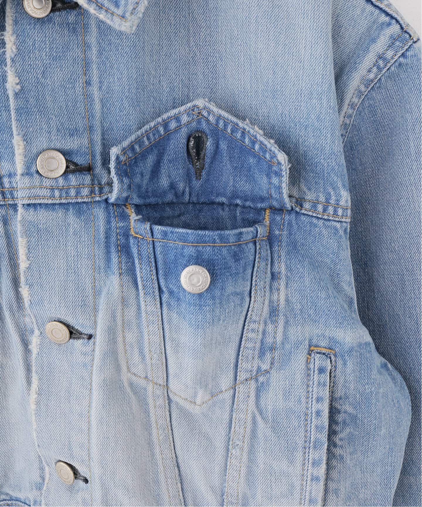 HOLIDAY/ホリデイ】 DAMAGE DENIM PADDED SHOULDER JAC（デニム