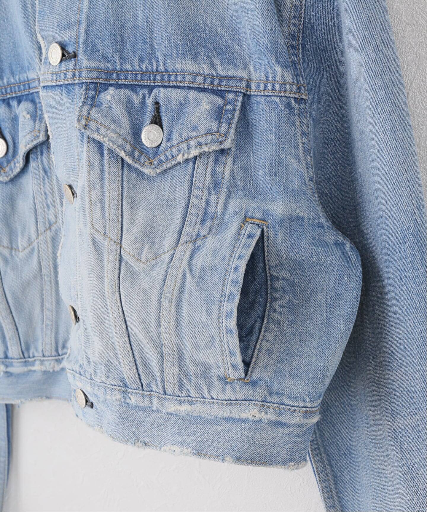 HOLIDAY/ホリデイ】 DAMAGE DENIM PADDED SHOULDER JAC（デニム