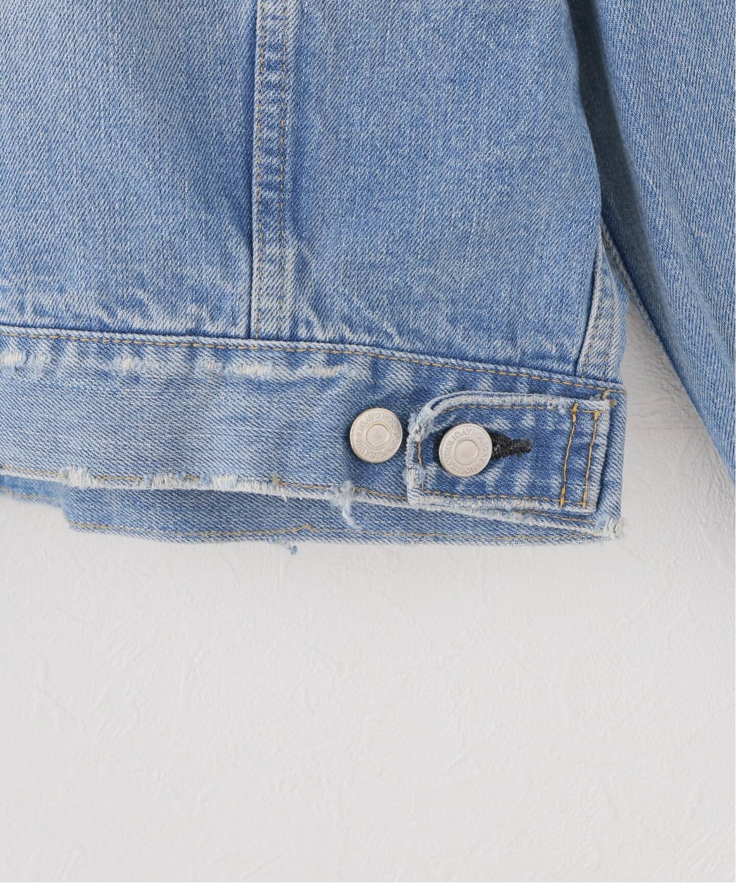 HOLIDAY/ホリデイ】 DAMAGE DENIM PADDED SHOULDER JAC（デニム 