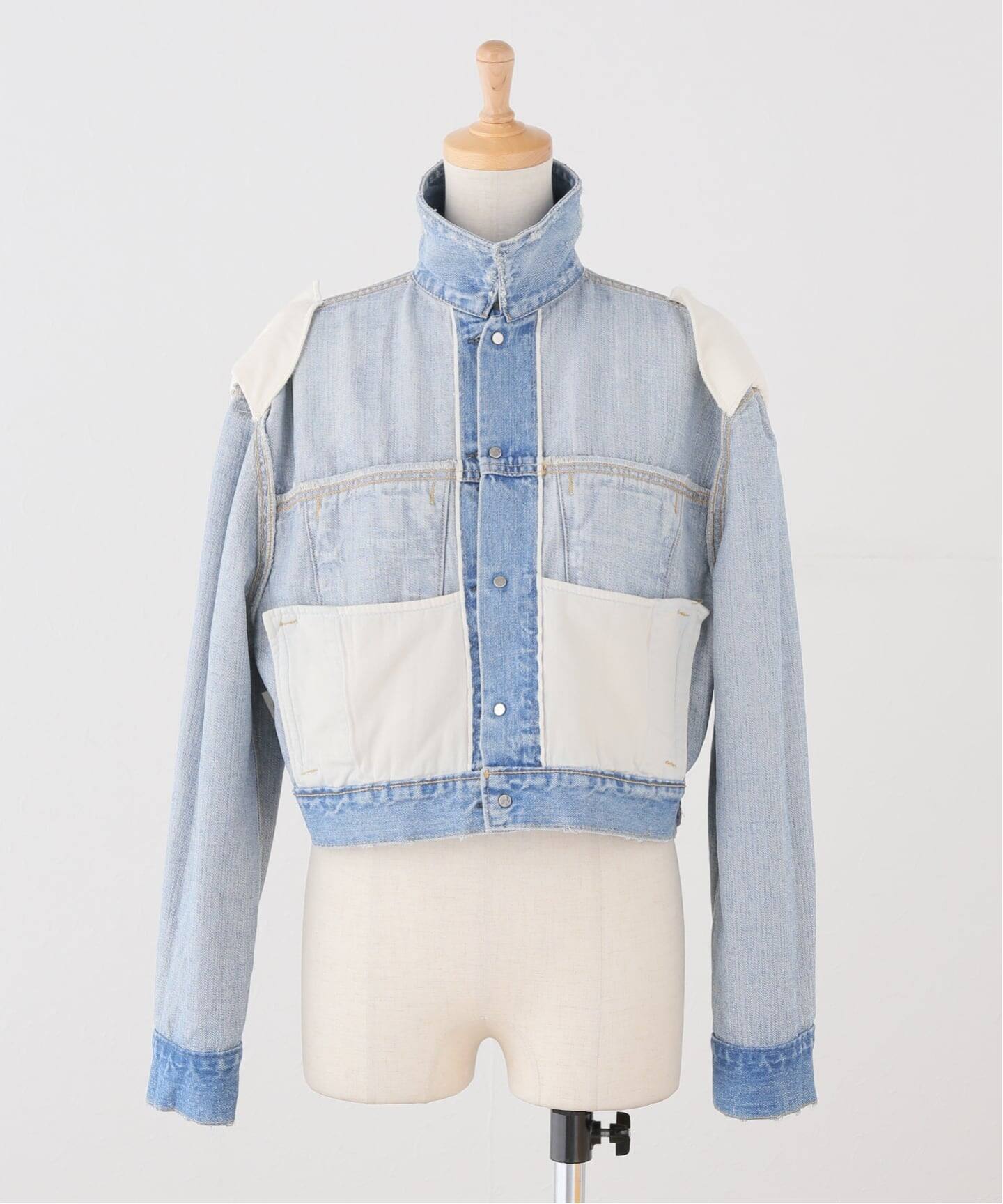 HOLIDAY/ホリデイ】 DAMAGE DENIM PADDED SHOULDER JAC（デニム