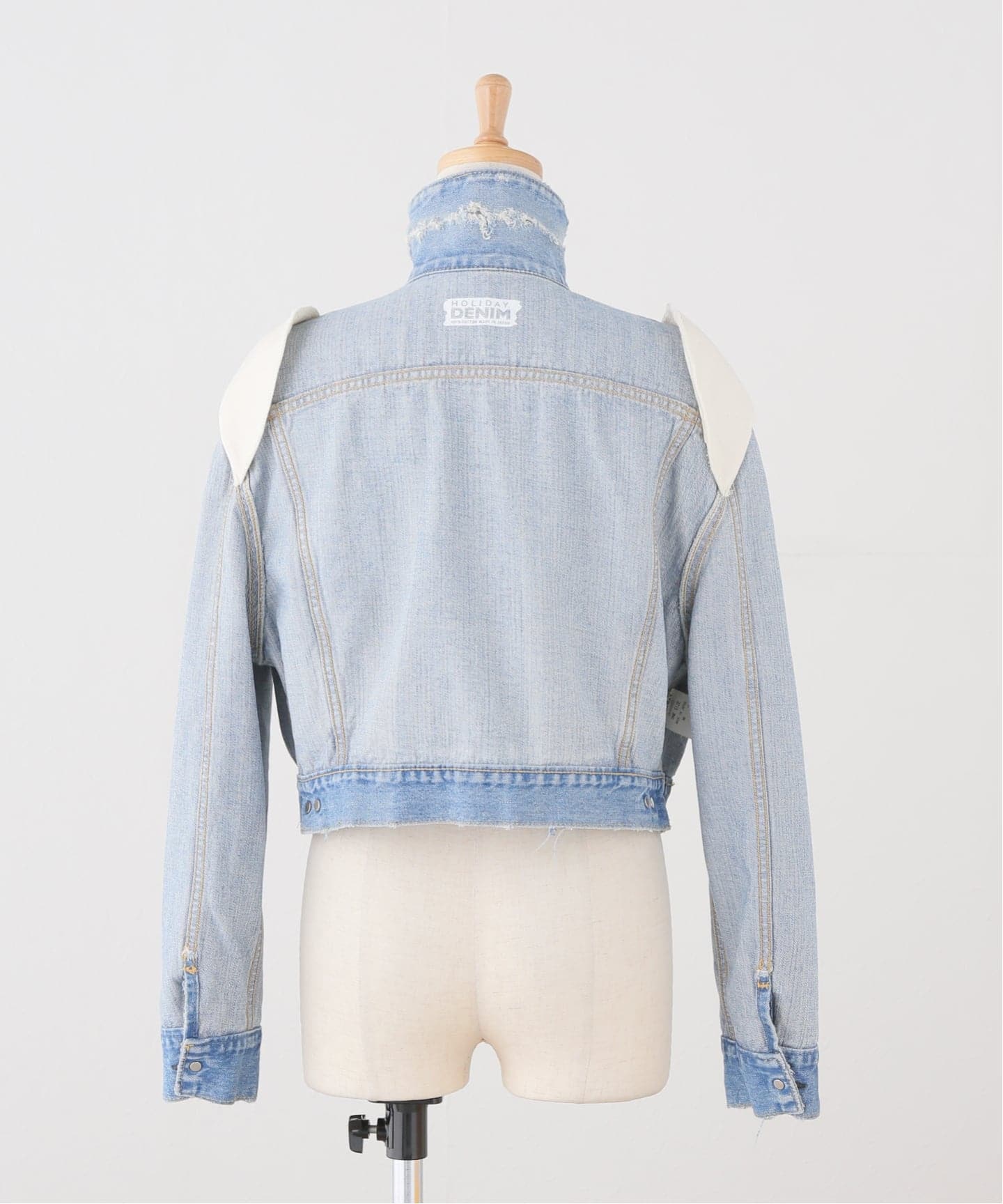 HOLIDAY/ホリデイ】 DAMAGE DENIM PADDED SHOULDER JAC（デニム