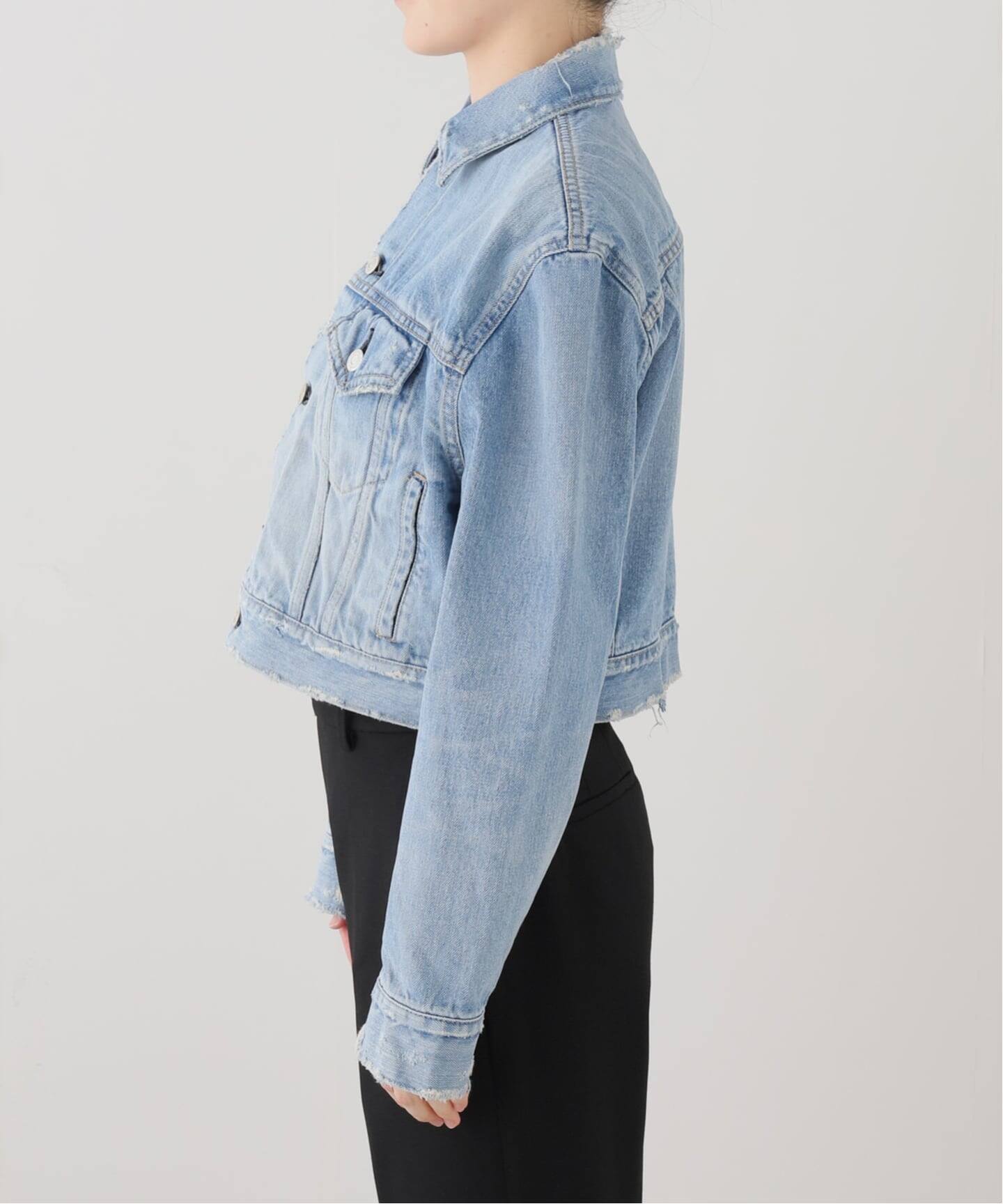 HOLIDAY/ホリデイ】 DAMAGE DENIM PADDED SHOULDER JAC（デニム