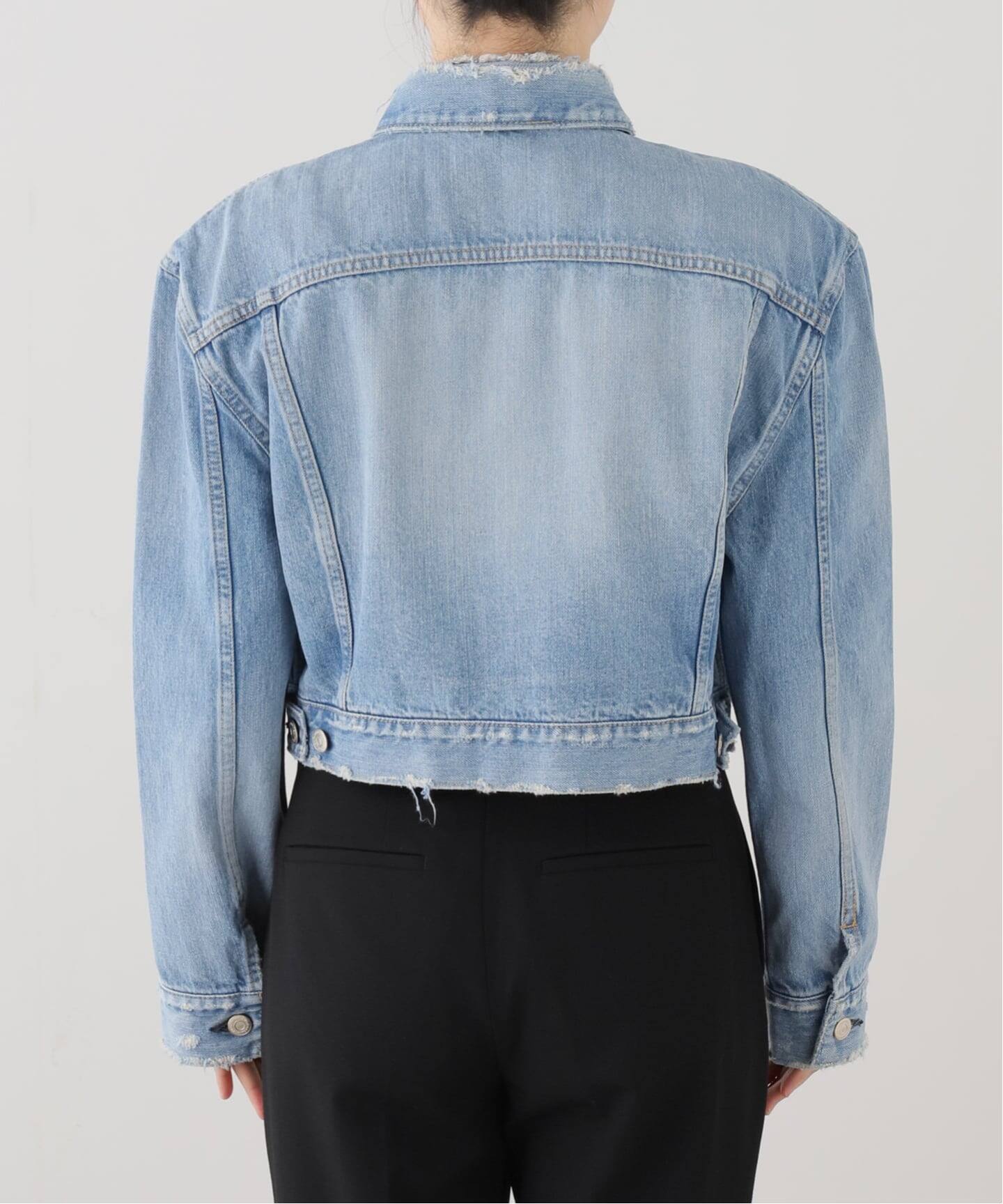 HOLIDAY/ホリデイ】 DAMAGE DENIM PADDED SHOULDER JAC（デニム