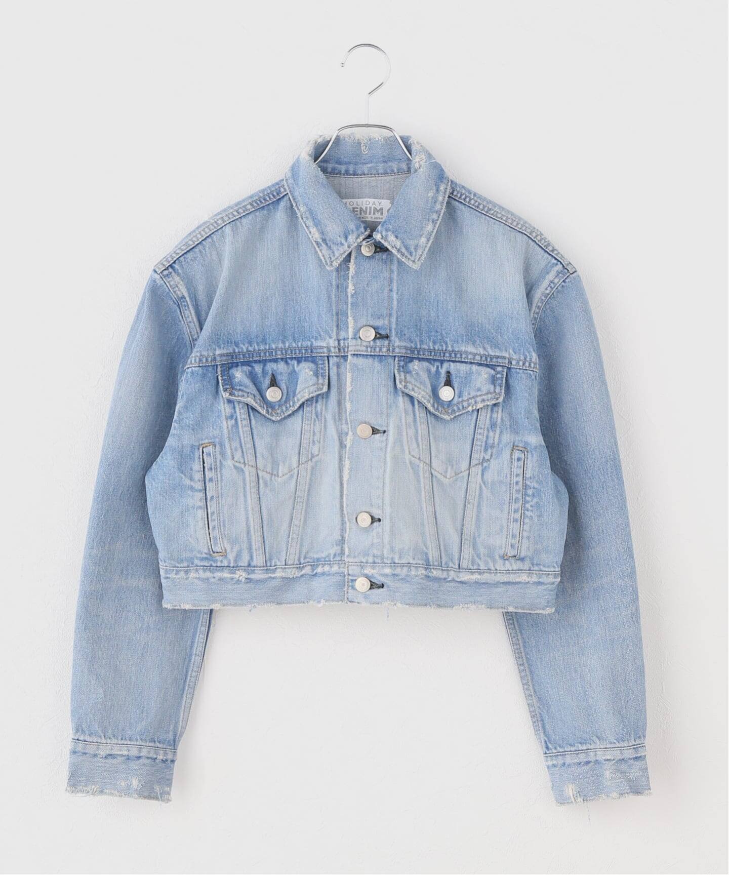 HOLIDAY/ホリデイ】 DAMAGE DENIM PADDED SHOULDER JAC（デニム 