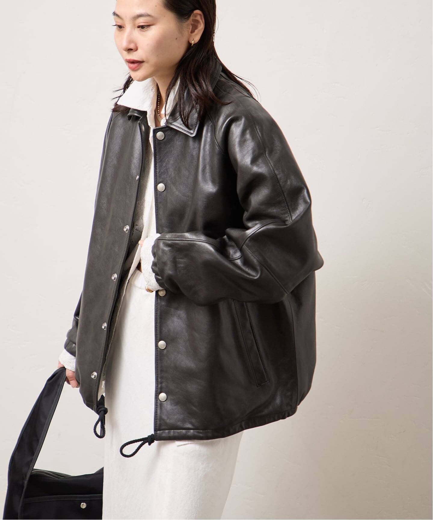 予約》別注【Schott/ショット】for JS ラムレザー コーチジャケット
