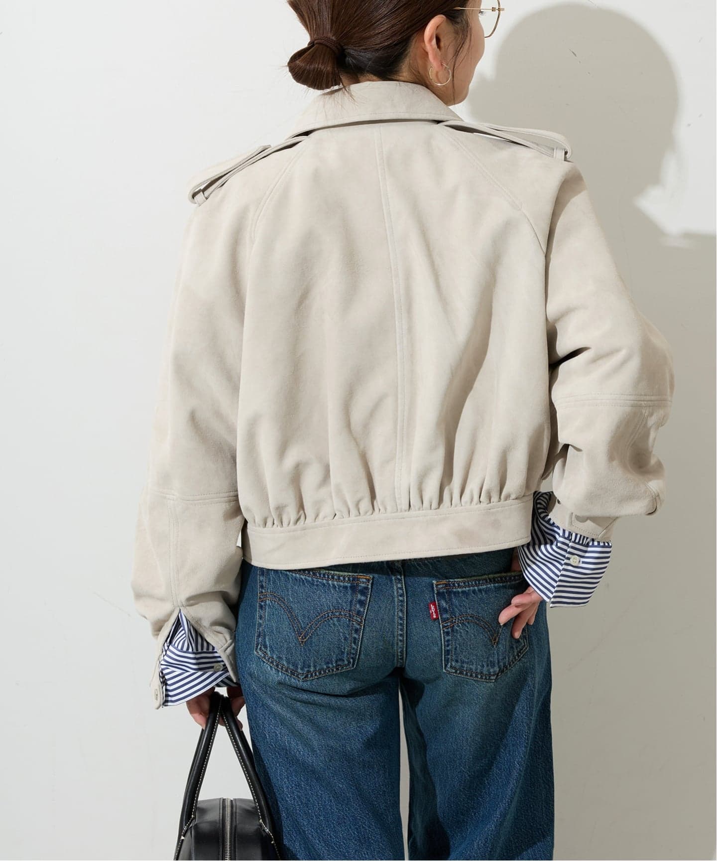別注【Ayumi.Hamamoto×JOURNALSTANDARD】A/H Goat Suede Flight BZ