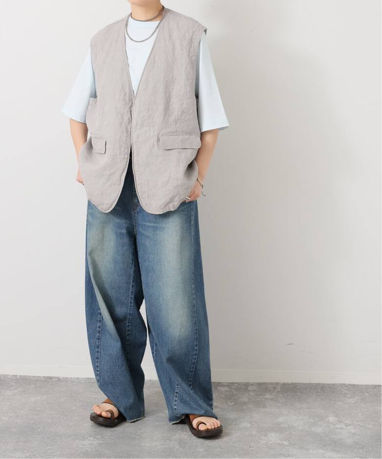 リネンヘリンボン ベスト（ベスト）｜journal standard luxe 