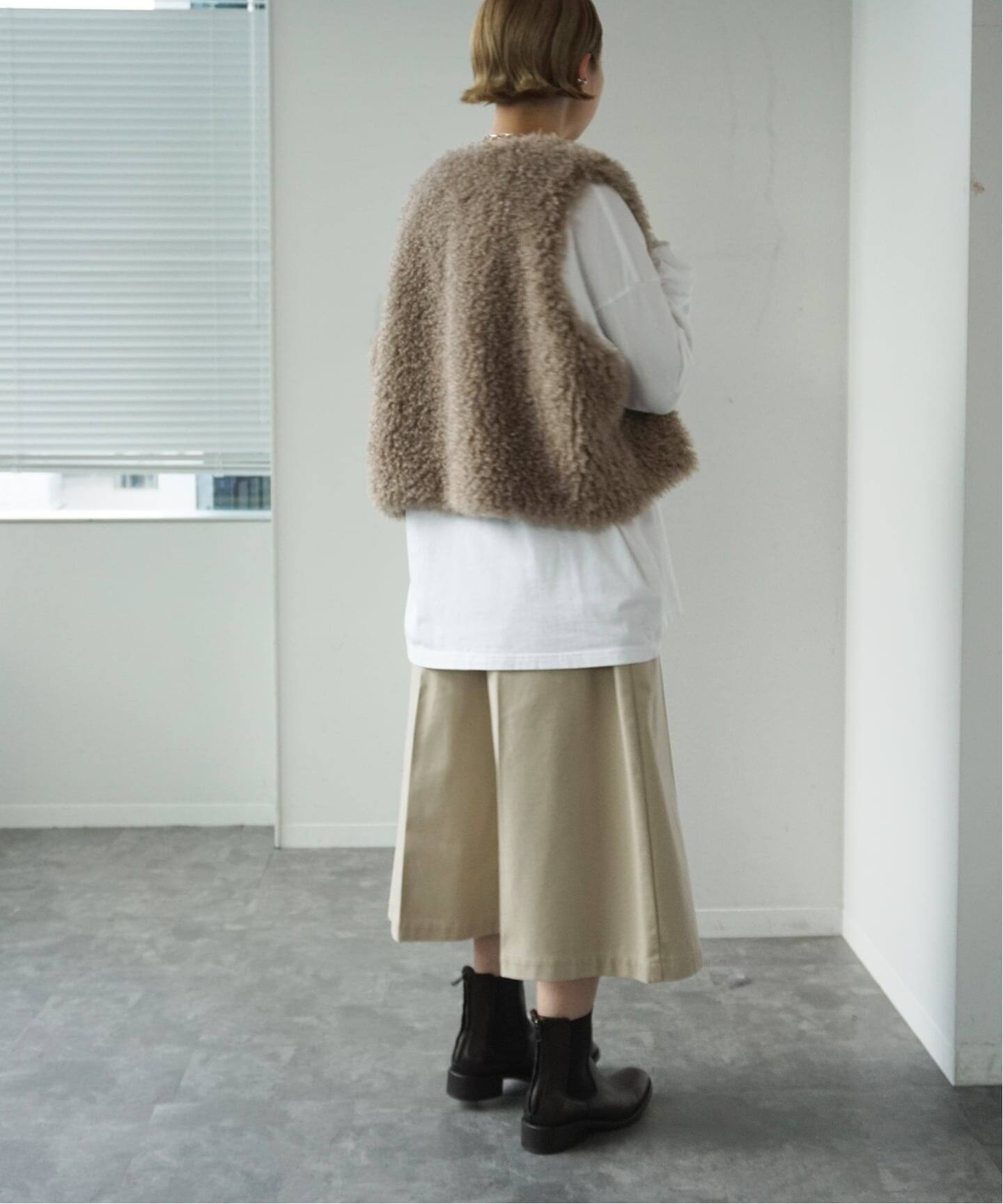 カーリーショートベスト（その他ブルゾン／アウター）｜journal