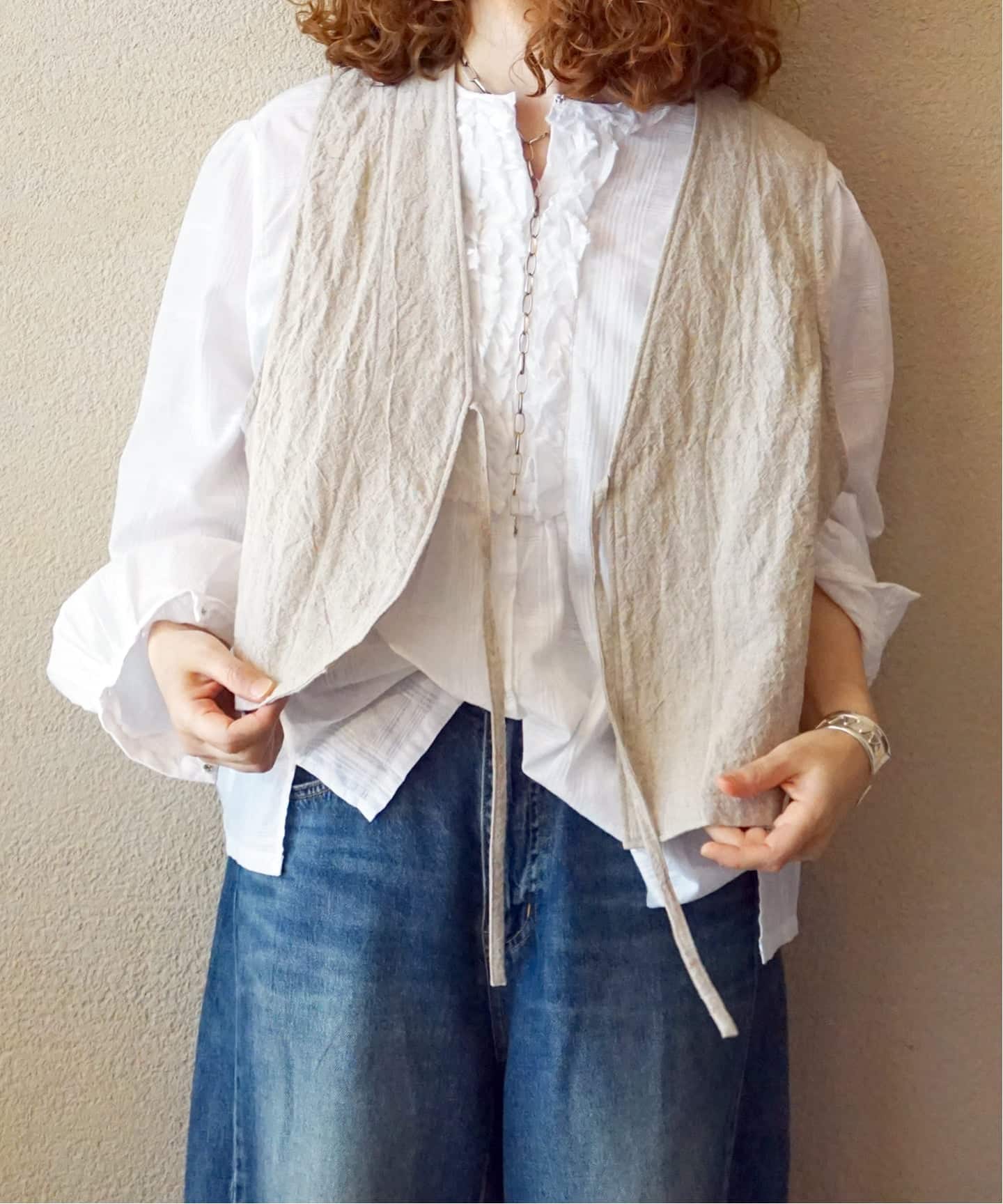 リネンキャンバス ノットベスト（ベスト）｜journal standard luxe