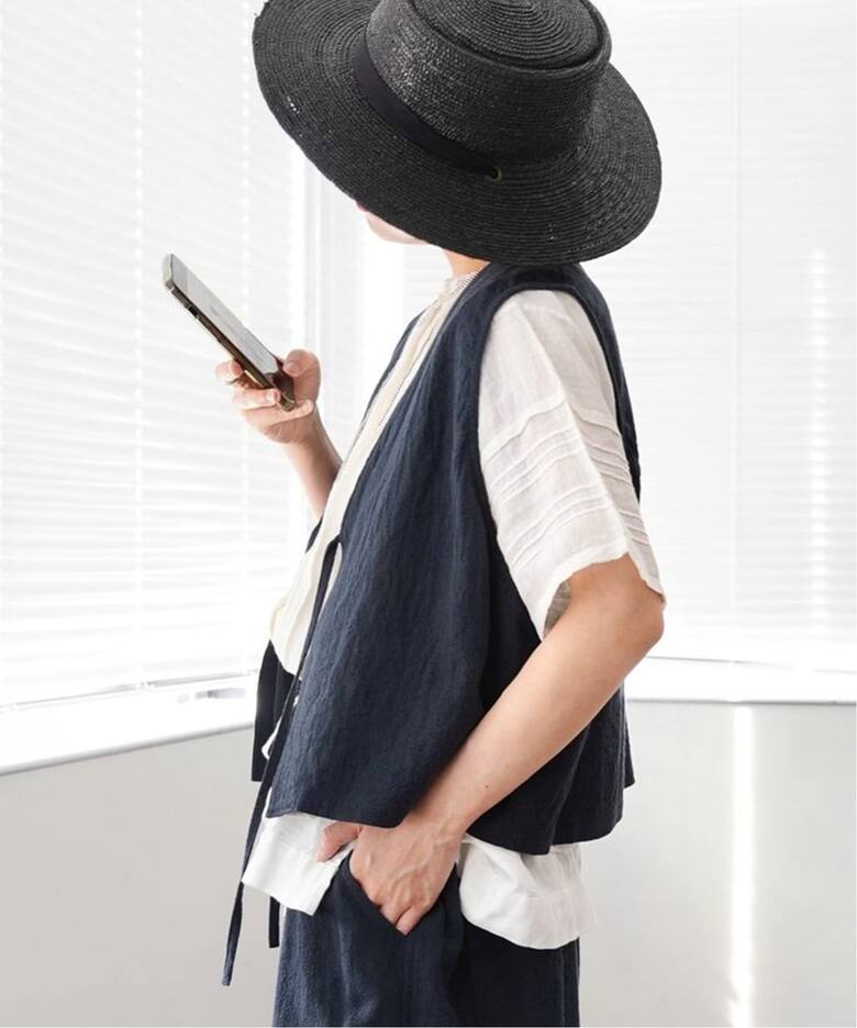 リネンキャンバス ノットベスト（ベスト）｜journal standard luxe 