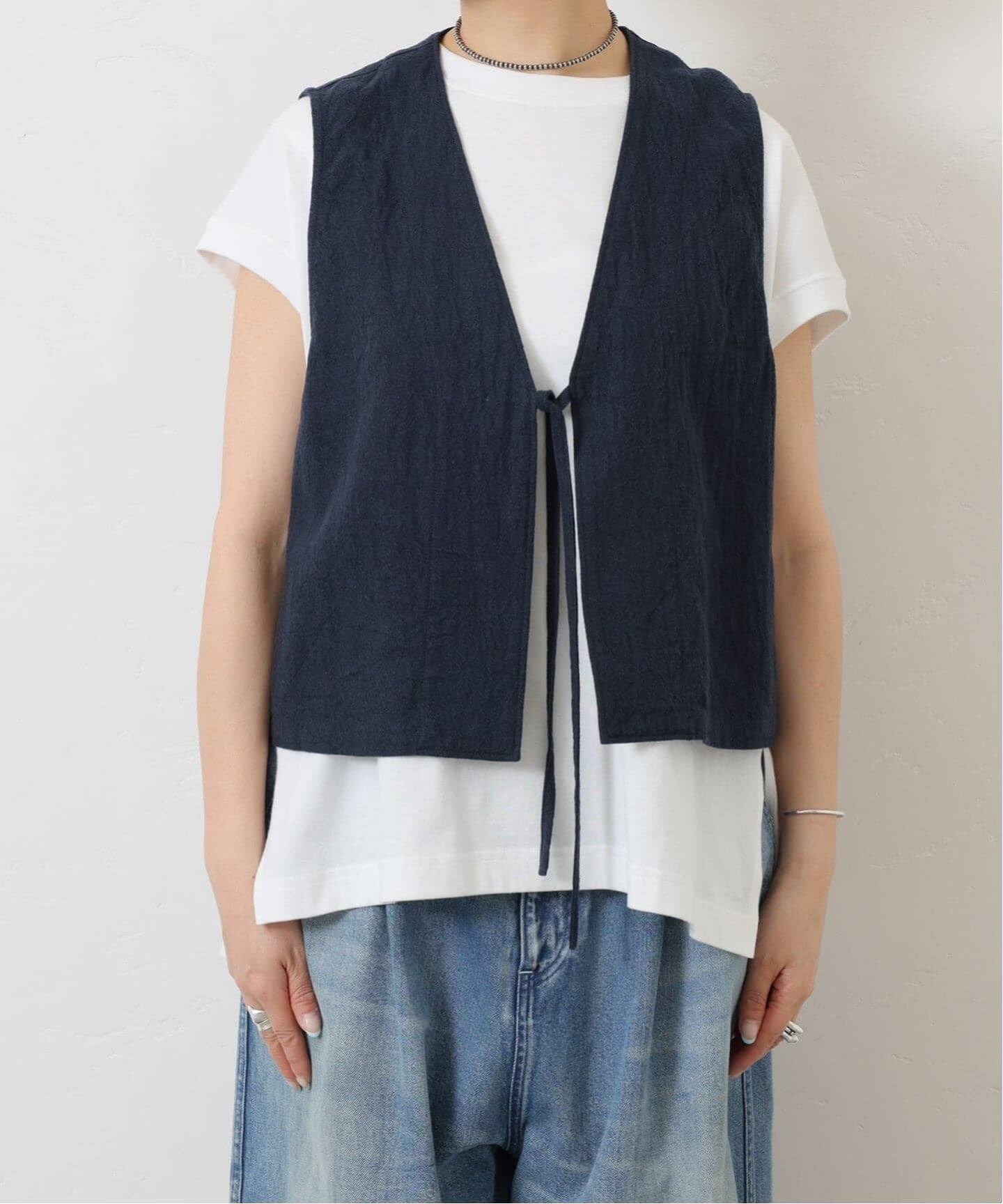 リネンキャンバス ノットベスト（ベスト）｜journal standard luxe