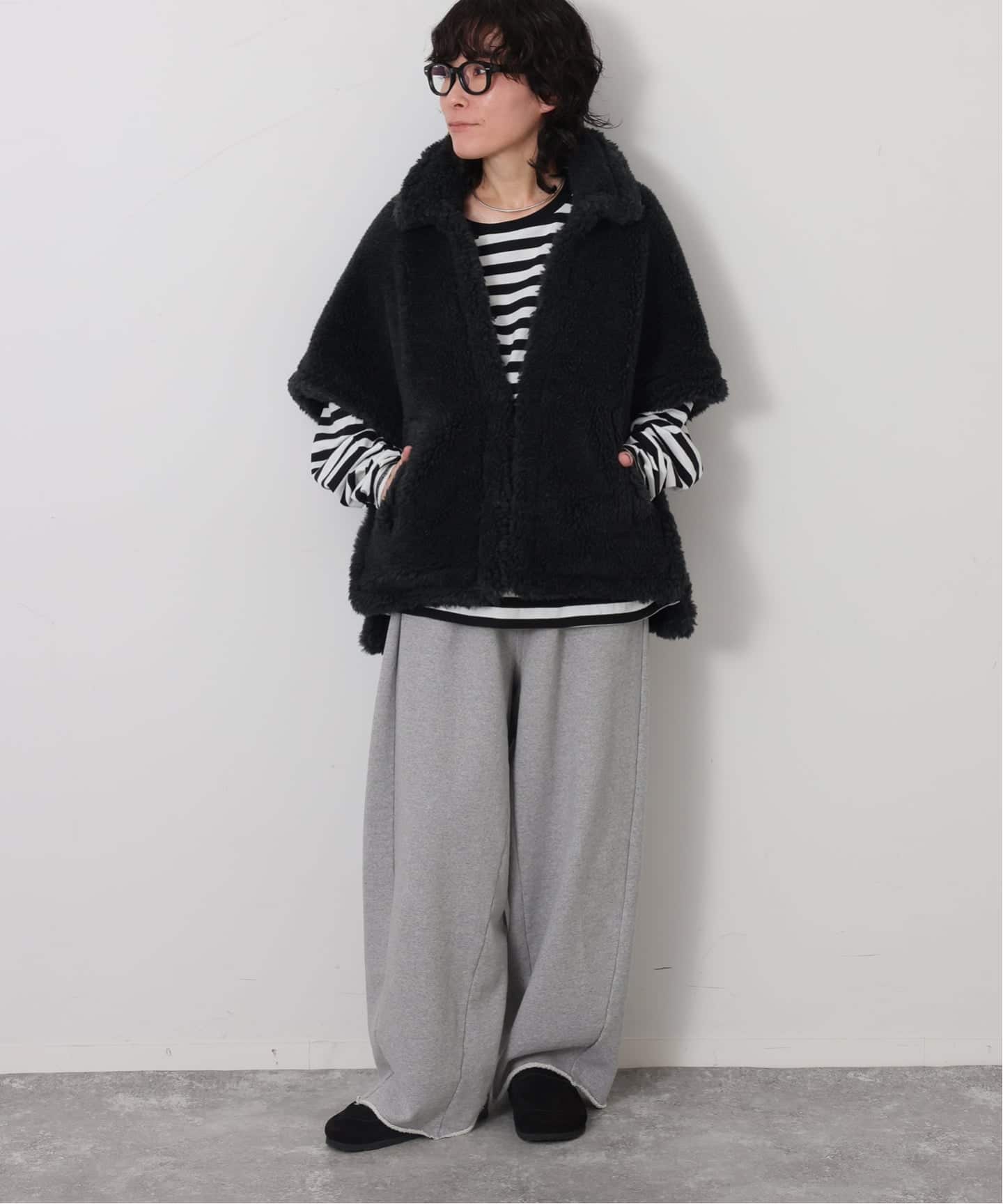 TICCA 】WOOL ファーポンチョ（その他ブルゾン／アウター）｜journal