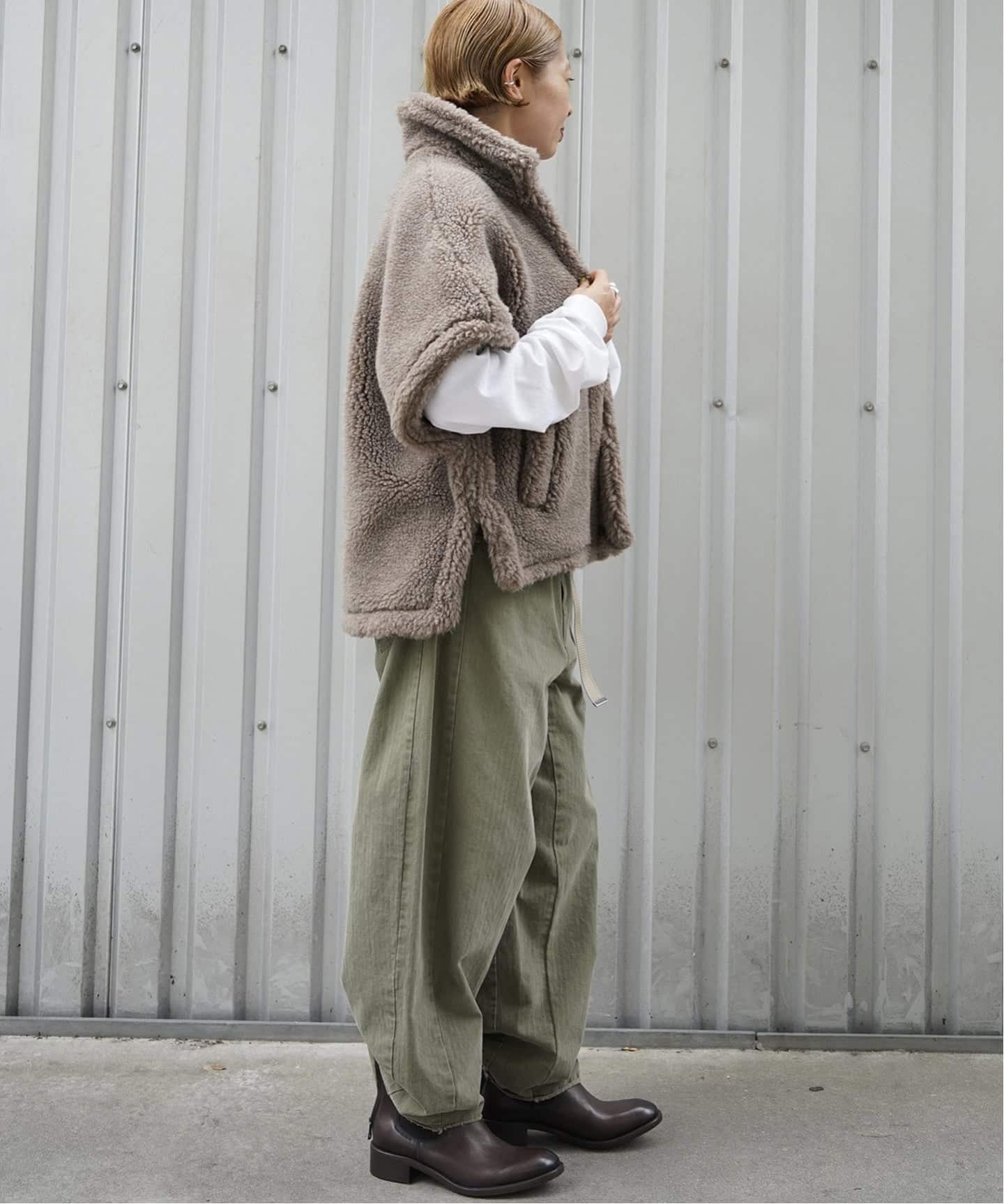 TICCA 】WOOL ファーポンチョ（その他ブルゾン／アウター）｜journal