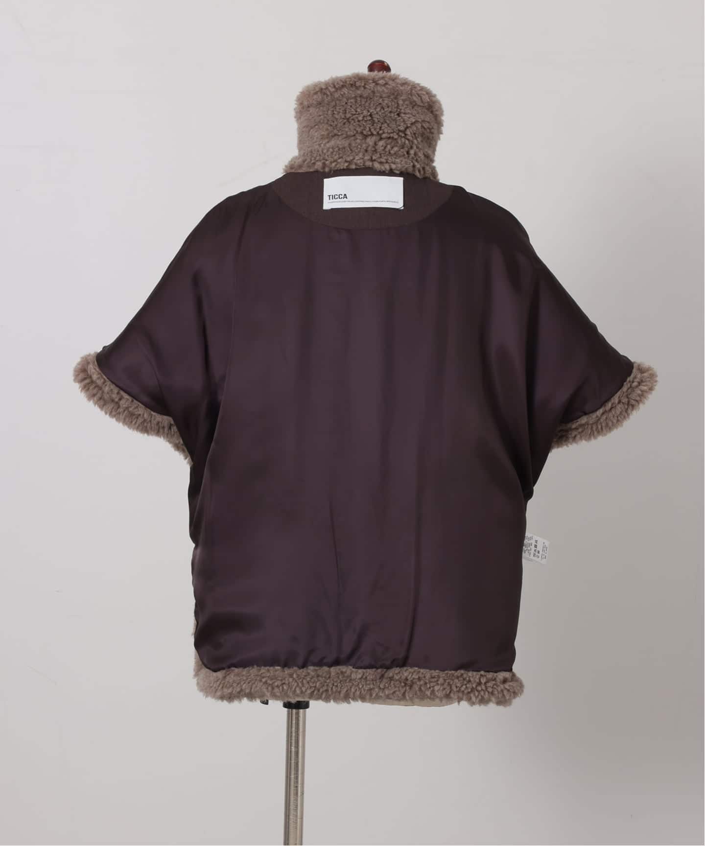 TICCA 】WOOL ファーポンチョ（その他ブルゾン／アウター）｜journal