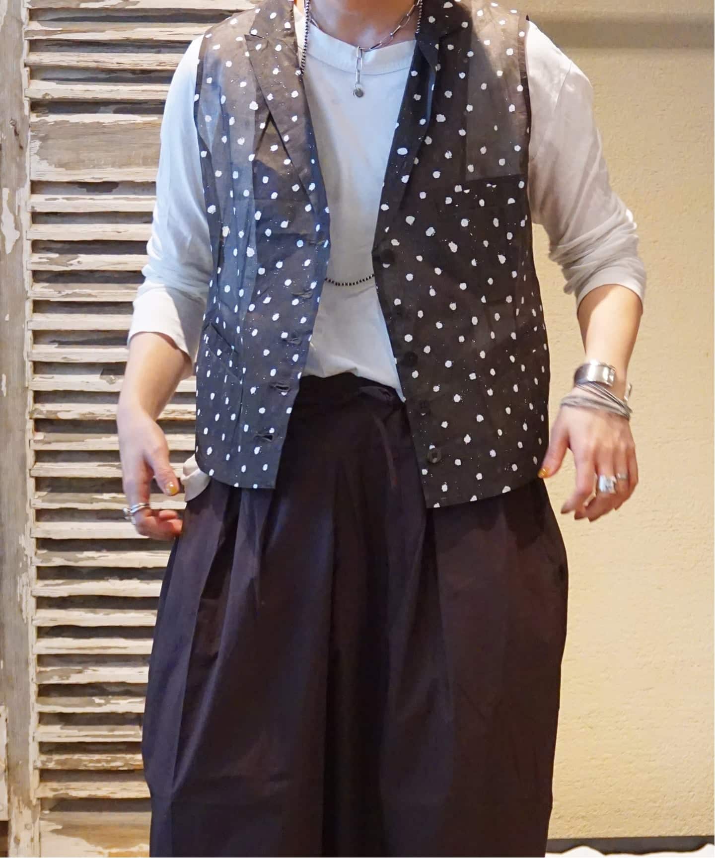 Khadi＆Co】 WAISTCOAT ORGANDY DOTS（ベスト）｜journal standard
