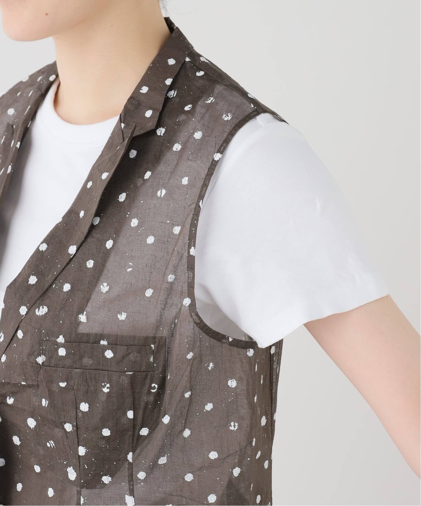 Khadi＆Co】 WAISTCOAT ORGANDY DOTS（ベスト）｜journal standard