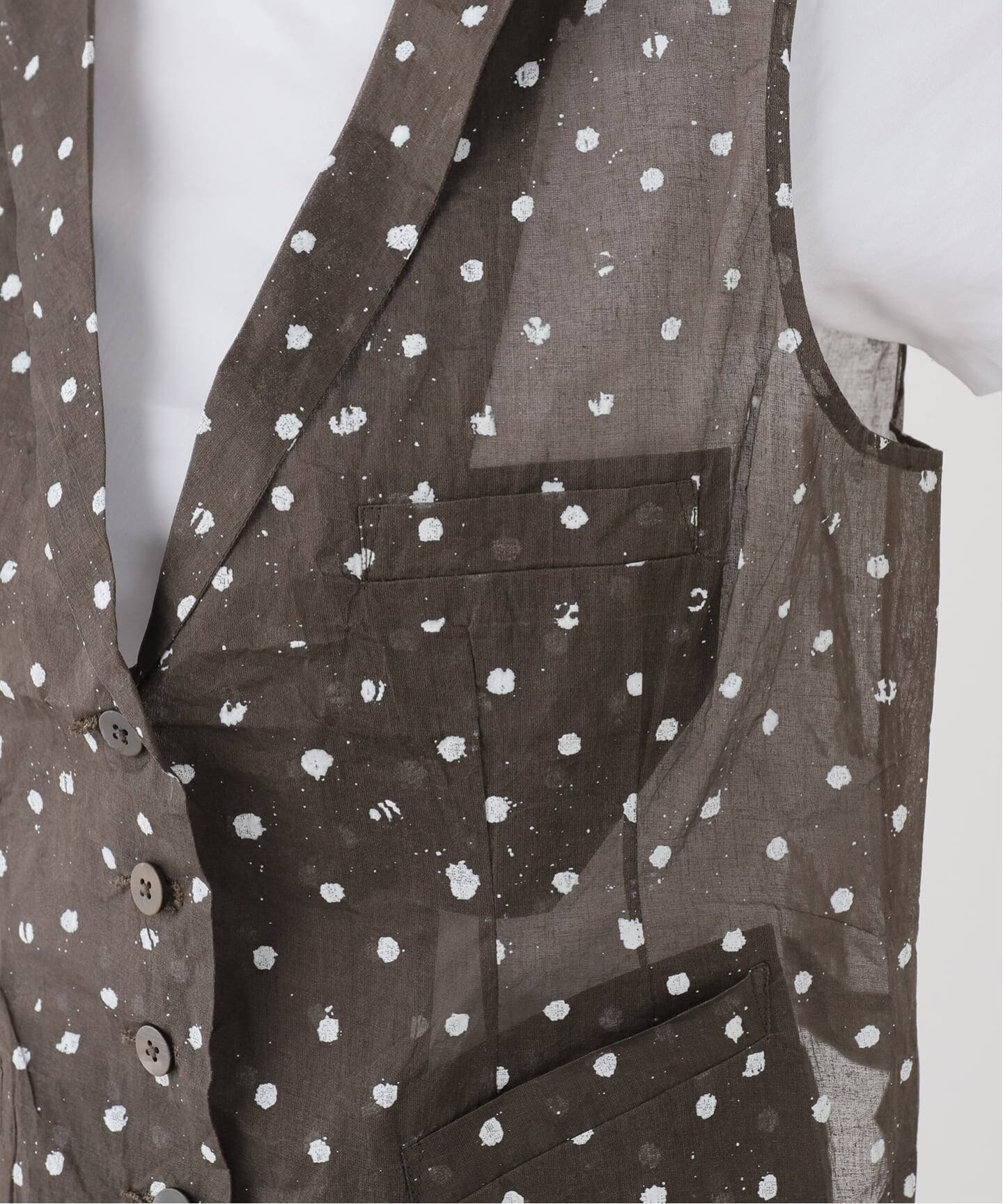 Khadi＆Co】 WAISTCOAT ORGANDY DOTS（ベスト）｜journal standard
