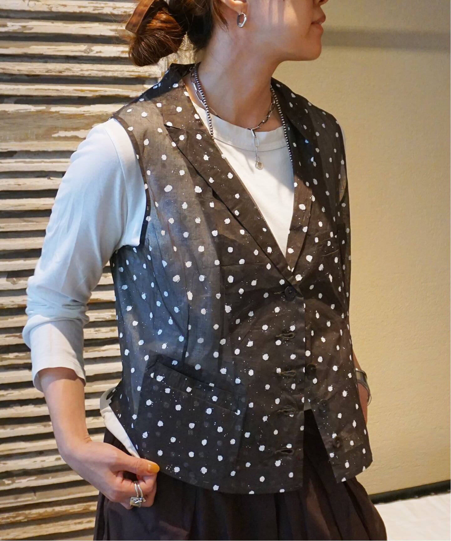Khadi＆Co】 WAISTCOAT ORGANDY DOTS（ベスト）｜journal standard 