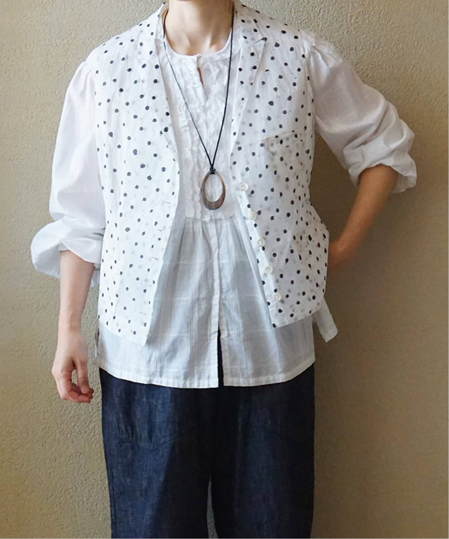 Khadi＆Co】 WAISTCOAT ORGANDY DOTS（ベスト）｜journal standard 
