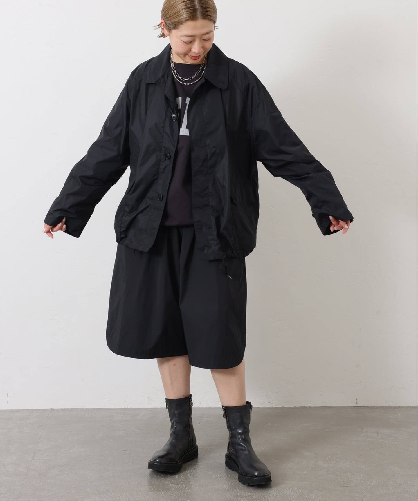 HTS】 NYLON BALMACAAN SHORT COAT（その他ブルゾン／アウター