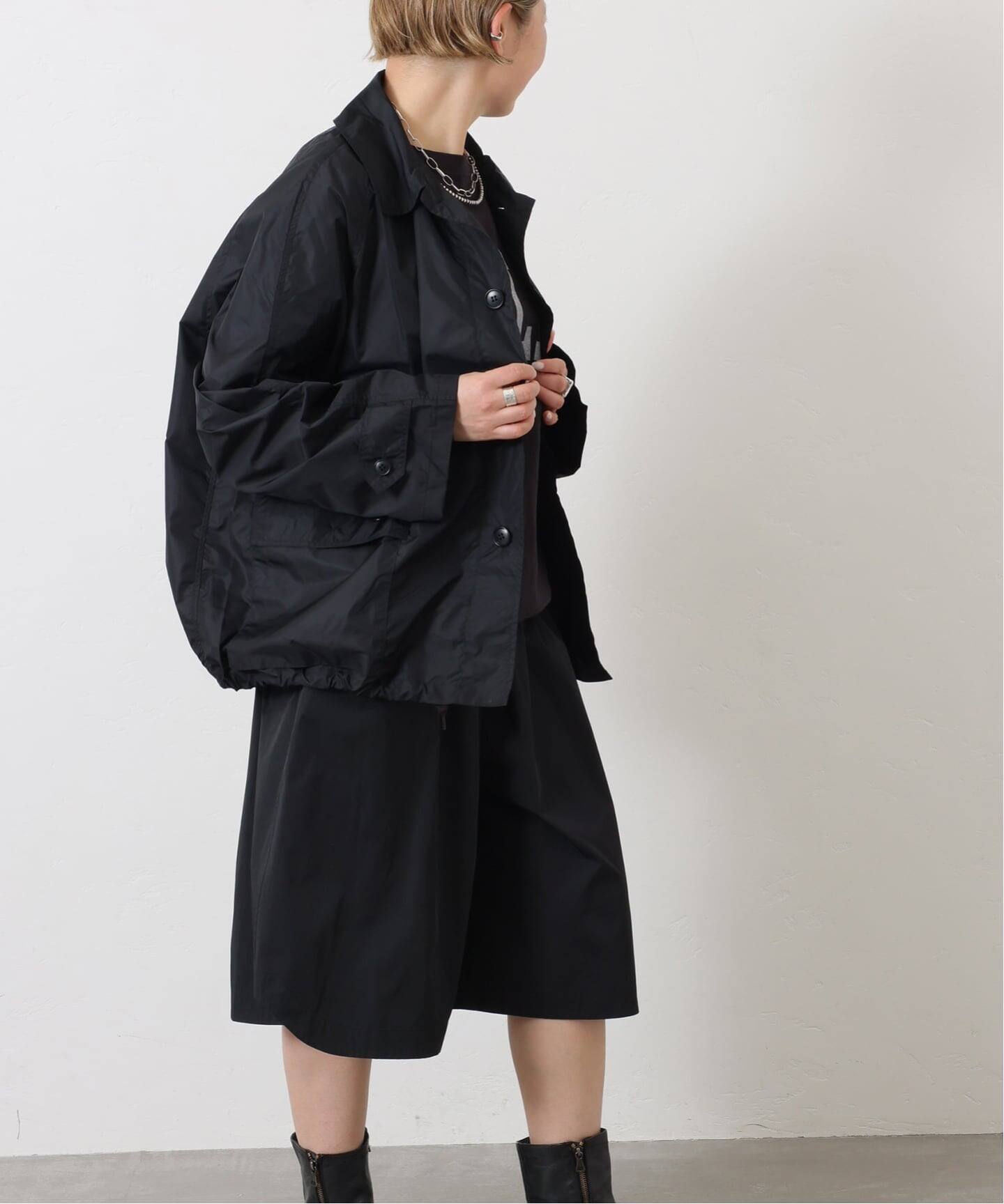 HTS】 NYLON BALMACAAN SHORT COAT（その他ブルゾン／アウター