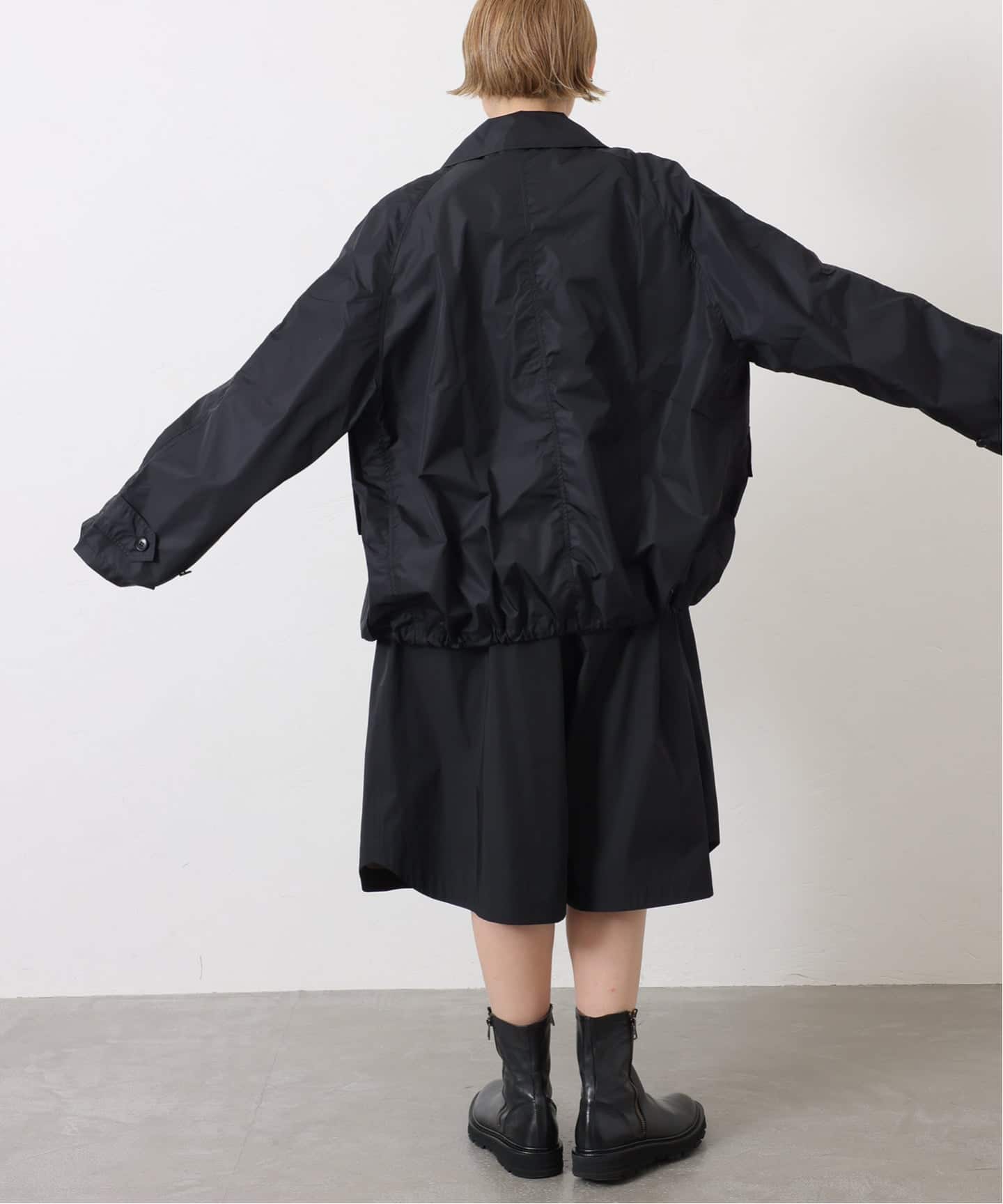 HTS】 NYLON BALMACAAN SHORT COAT（その他ブルゾン／アウター