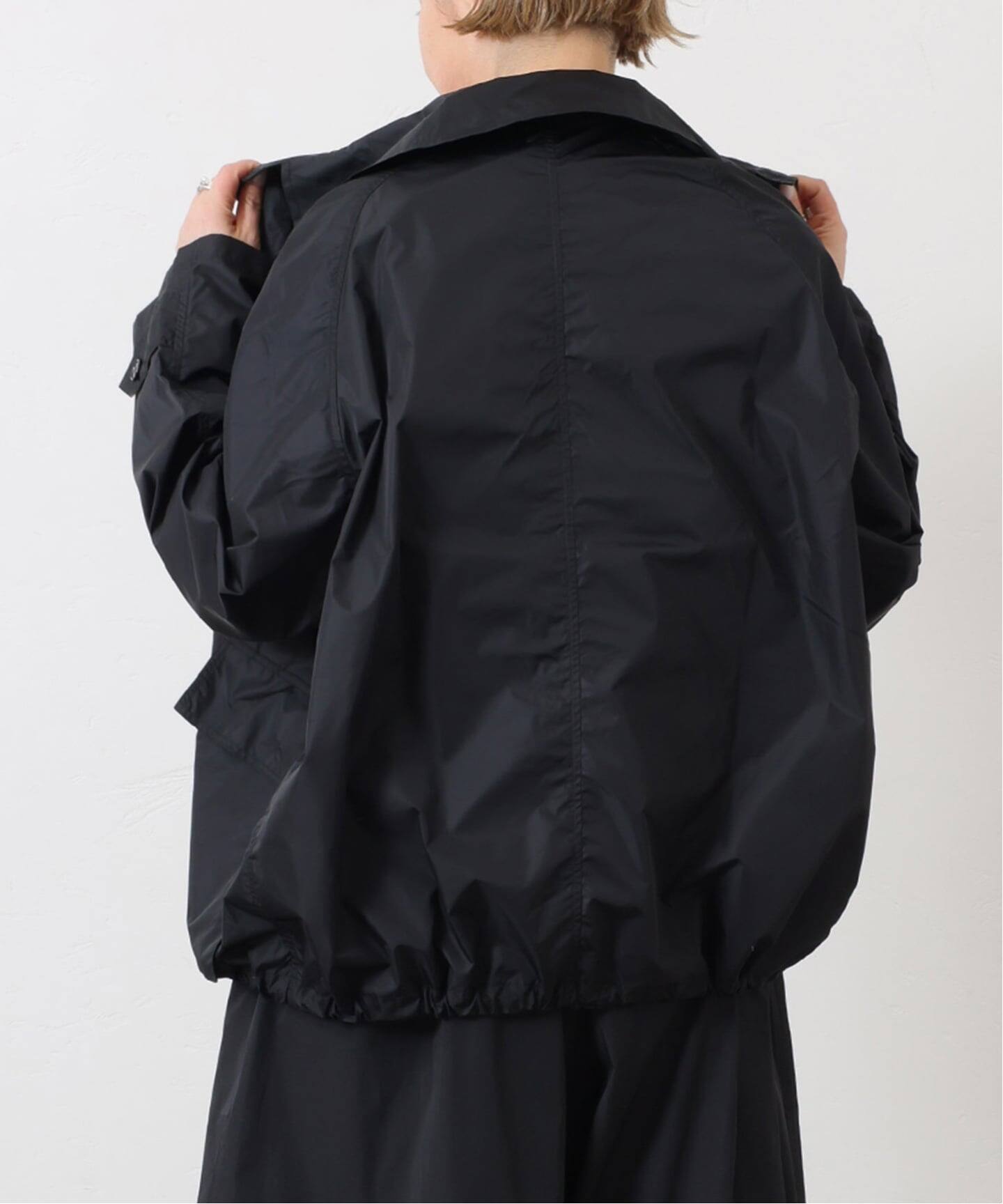 専用HTS MEDIUM WEIGHT BALMACAAN SHORT COAT EZIO]Soft Wool Blend Herringbone Balmacaan Short Coat [Grey]
