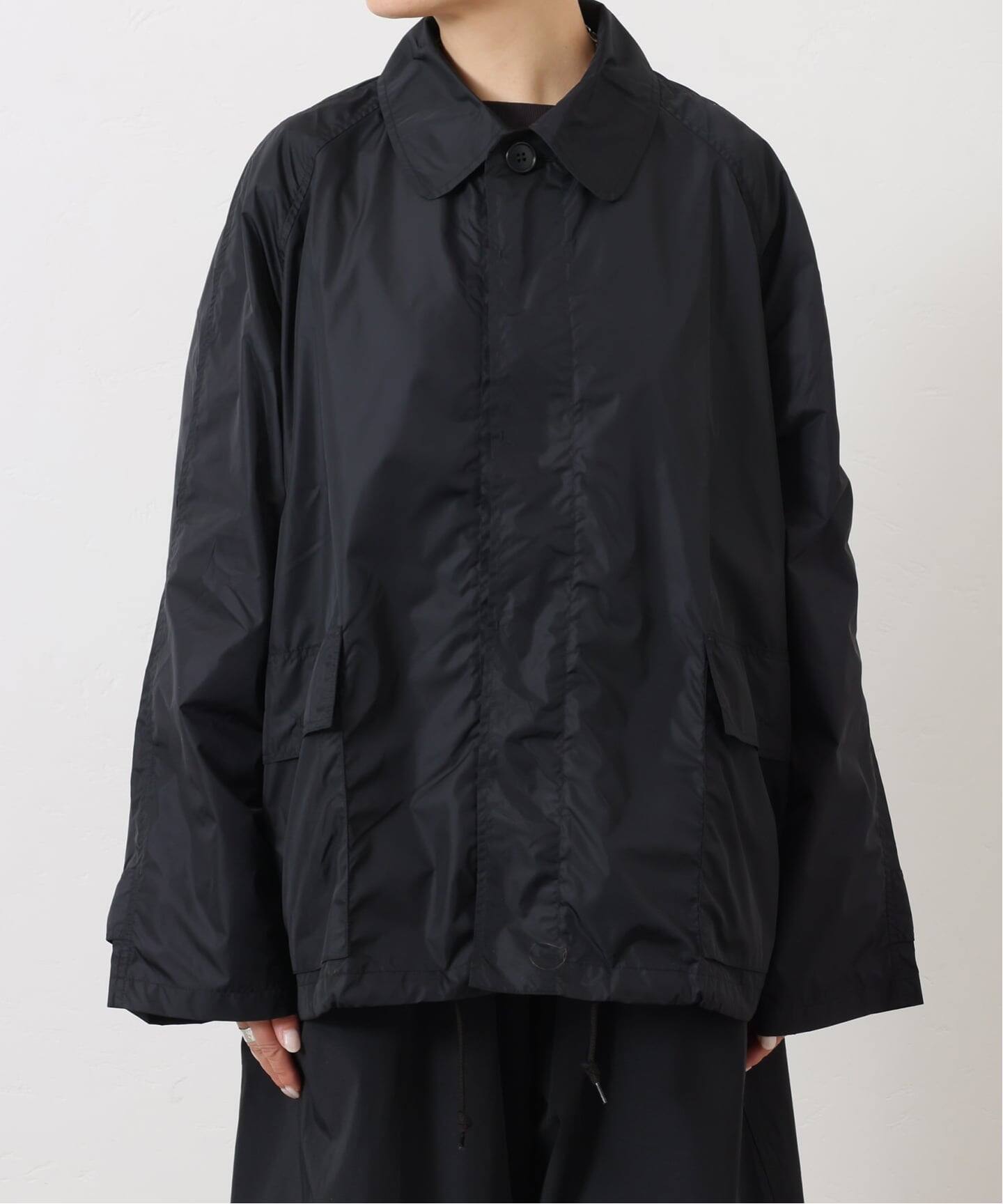 HTS】 NYLON BALMACAAN SHORT COAT（その他ブルゾン／アウター