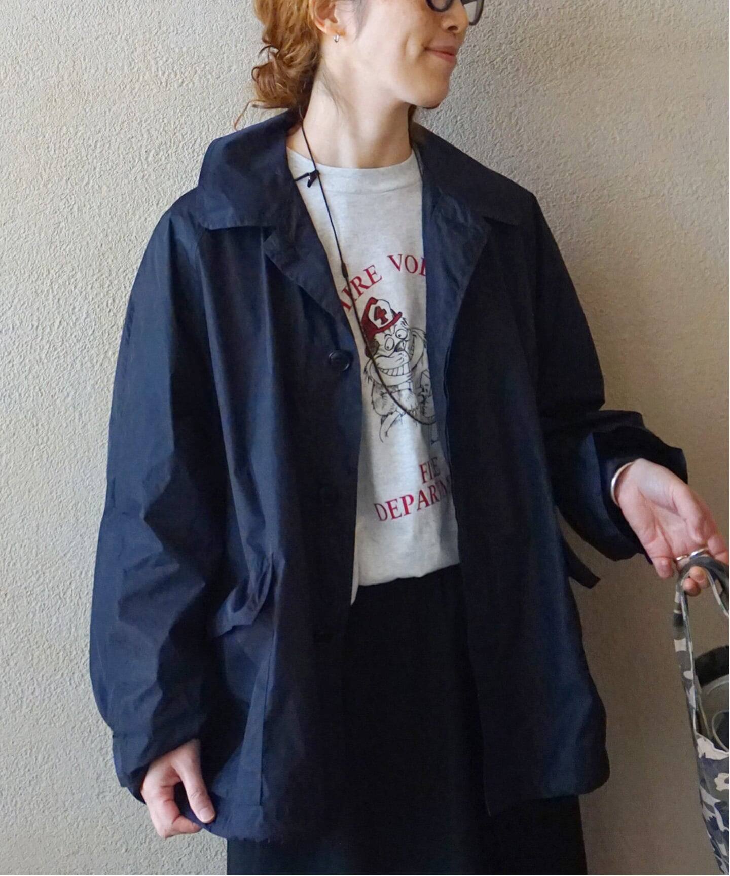 HTS】 NYLON BALMACAAN SHORT COAT（その他ブルゾン／アウター 