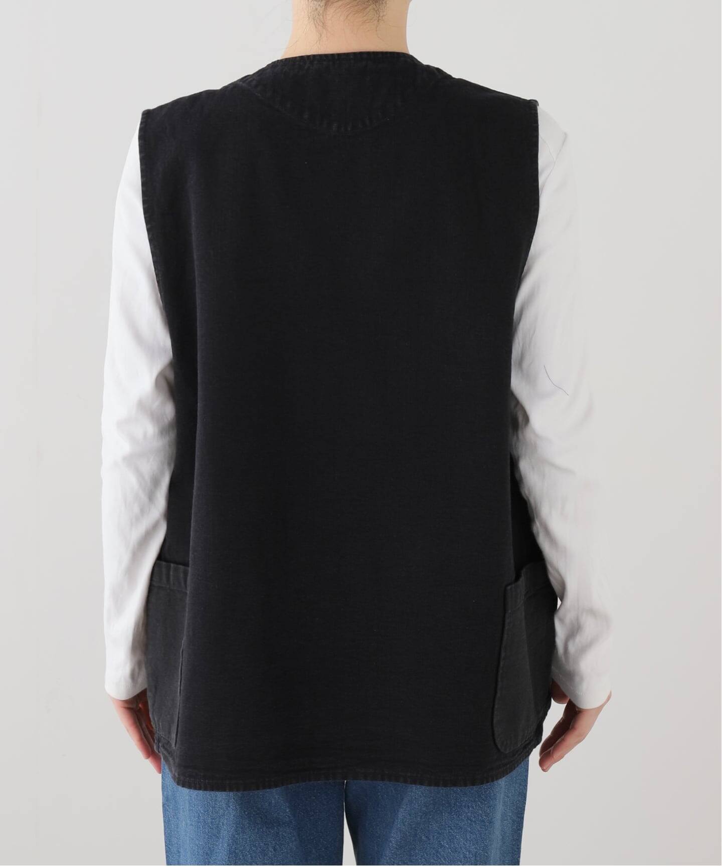 chimala】DYED BLACK CANVAS VEST（ベスト）｜journal standard luxe
