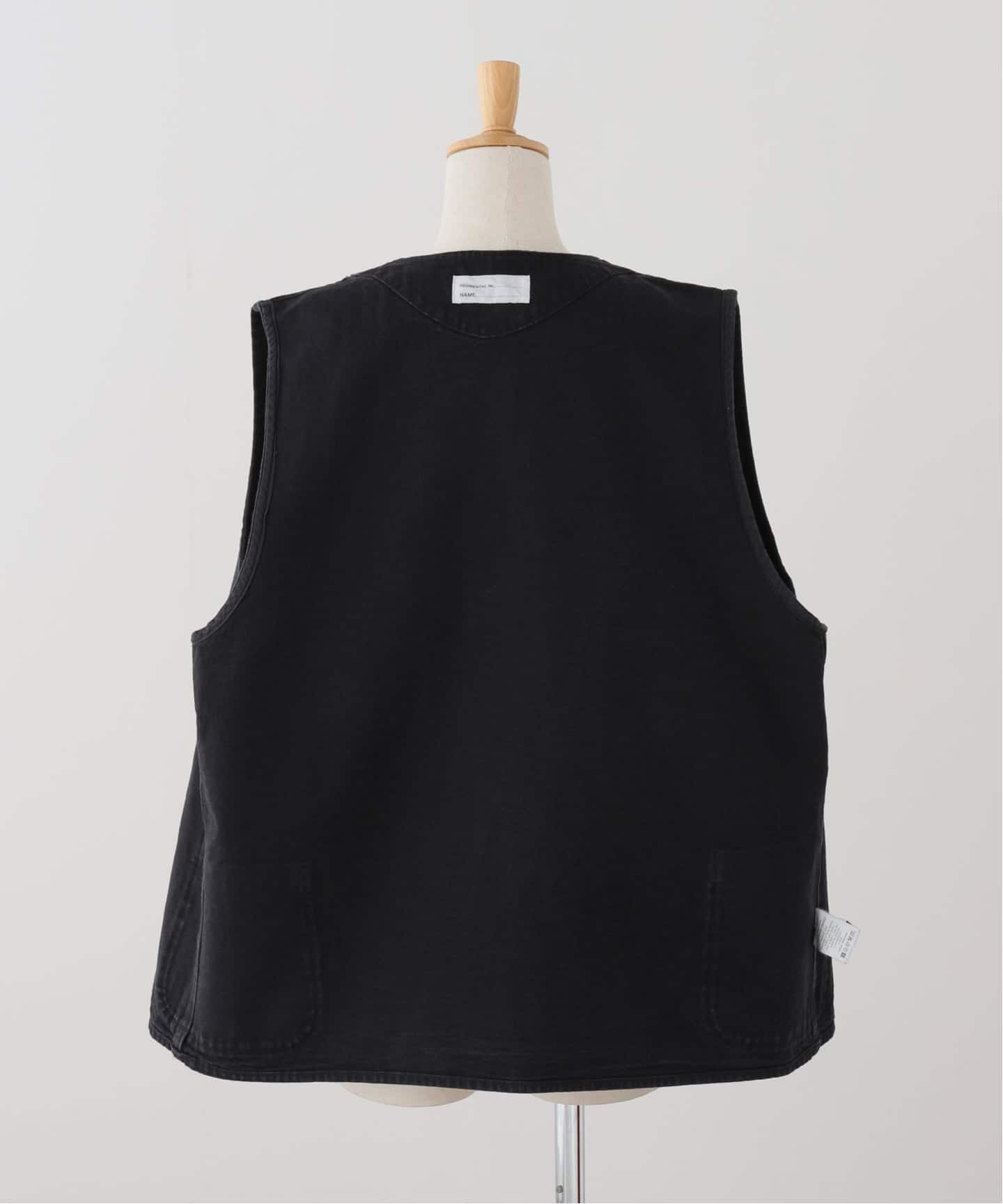 chimala】DYED BLACK CANVAS VEST（ベスト）｜journal standard luxe
