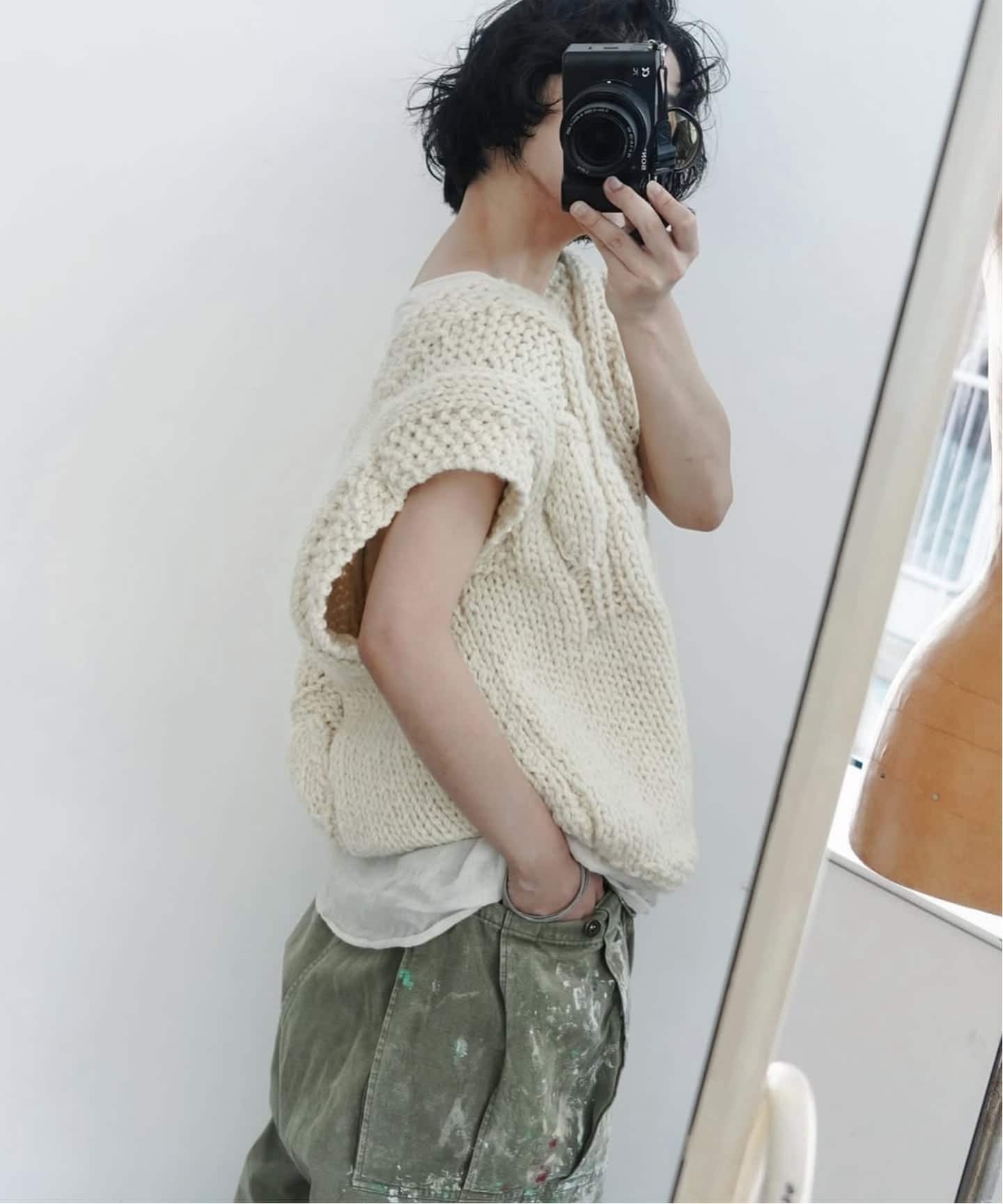 MAYDI 】Hand-Knit V-neck Vest（ベスト）｜journal standard luxe