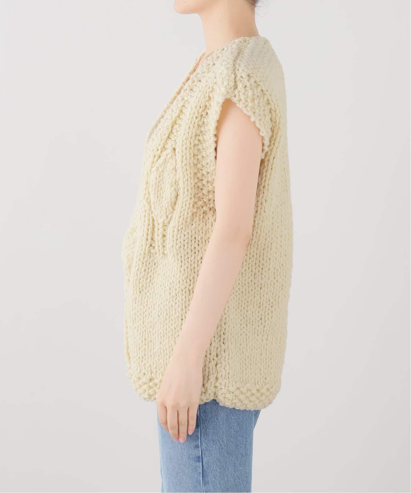 MAYDI 】Hand-Knit V-neck Vest（ベスト）｜journal standard luxe