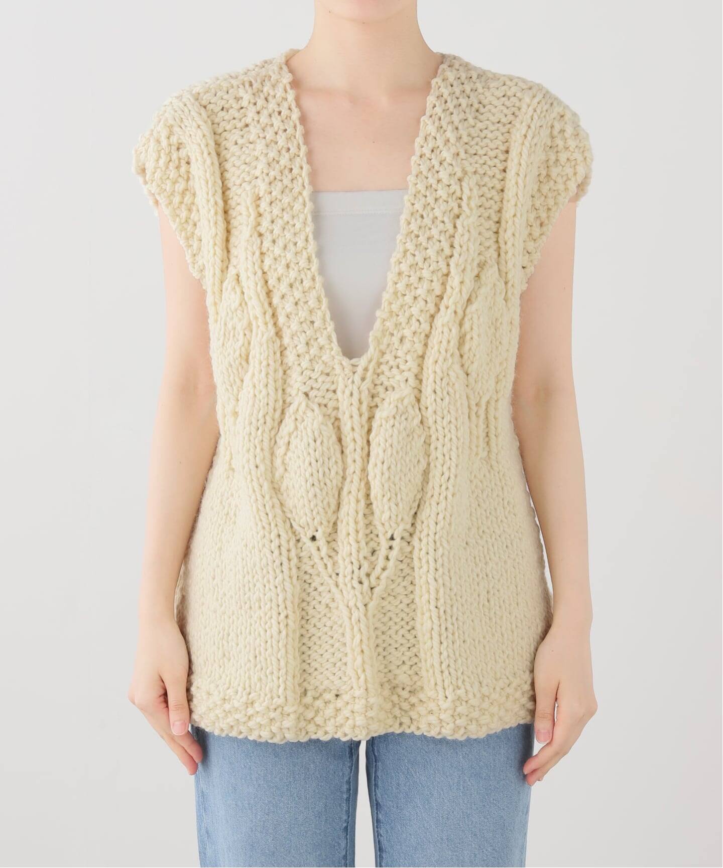 MAYDI 】Hand-Knit V-neck Vest（ベスト）｜journal standard luxe 
