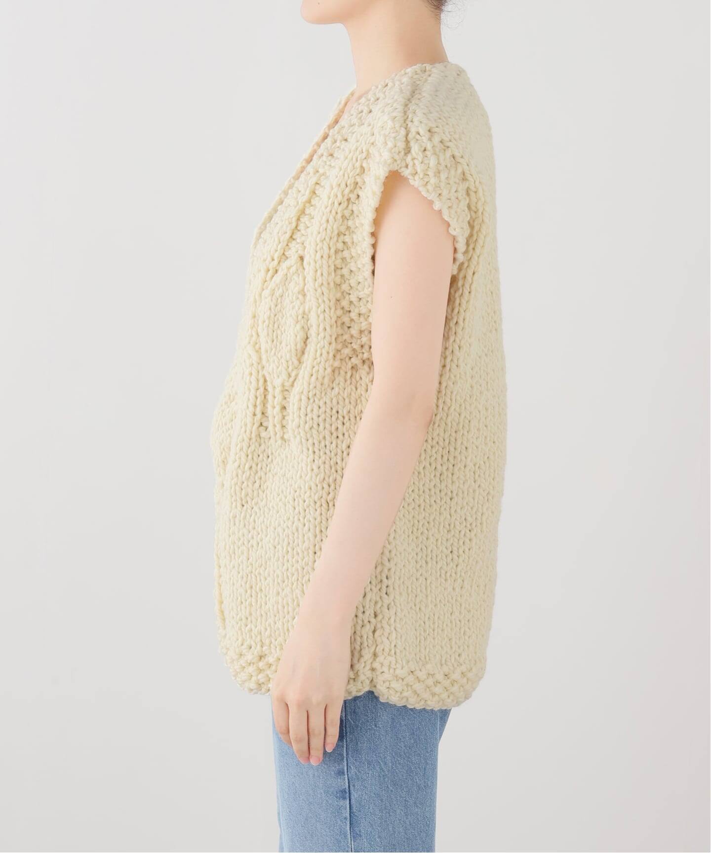 MAYDI 】Hand-Knit V-neck Vest（ベスト）｜journal standard luxe 