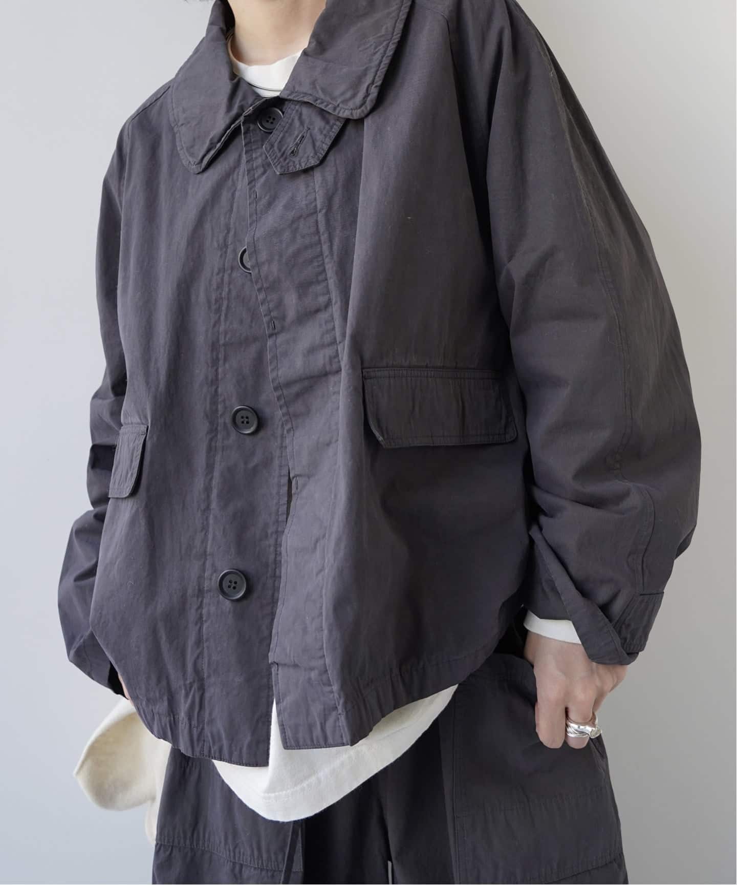 journal standard luxe ピーチ中綿フードコート HTS】PEACH SKIN COTTON SHORT JACKET（その他ブルゾン／アウター